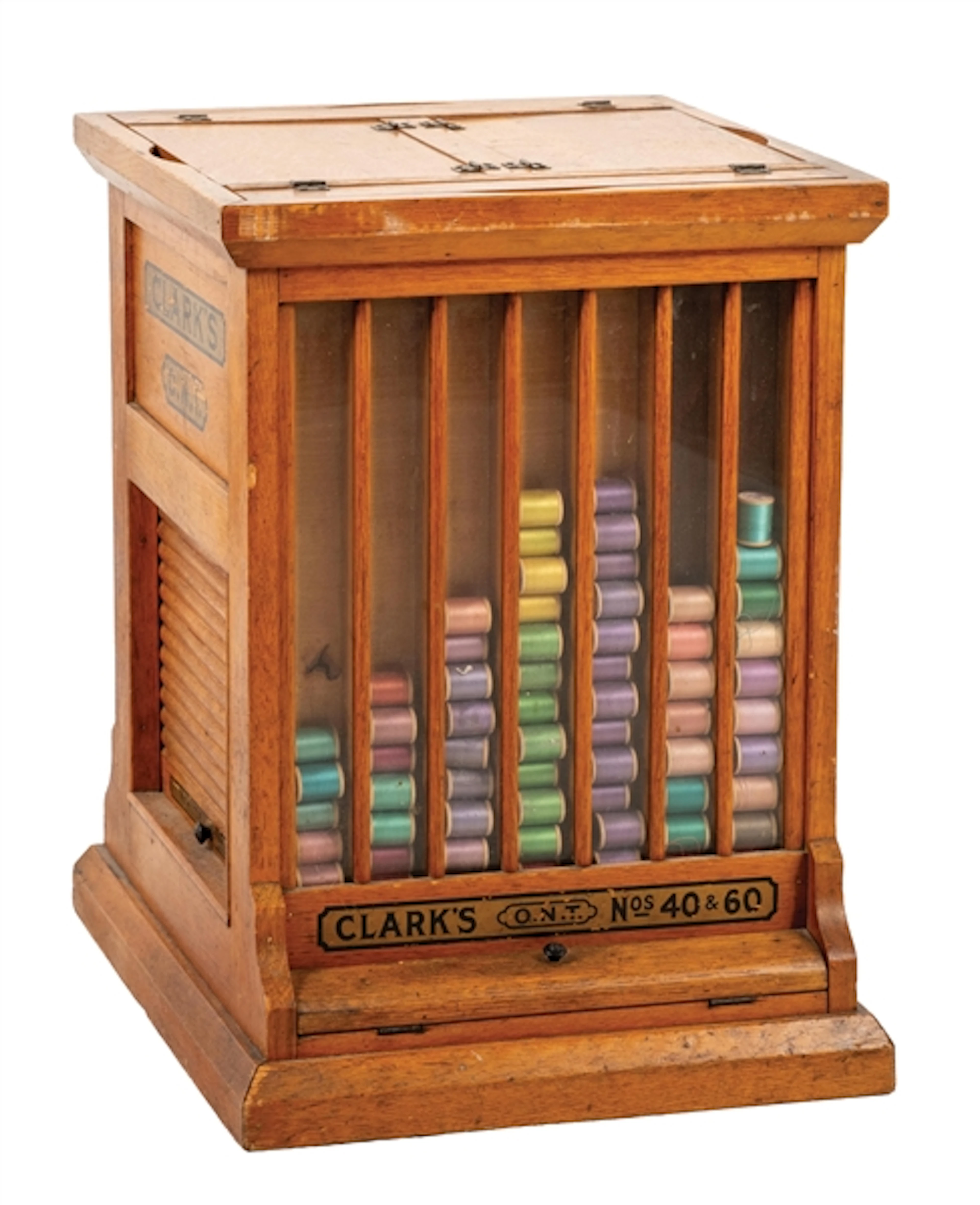 CLARK'S O.N.T SILK SPOOL THREAD CABINET
