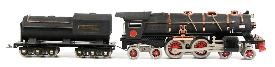 LOT OF 2: MTH STD-GA. 400E STEAM LOCOMOTIVE & TENDER