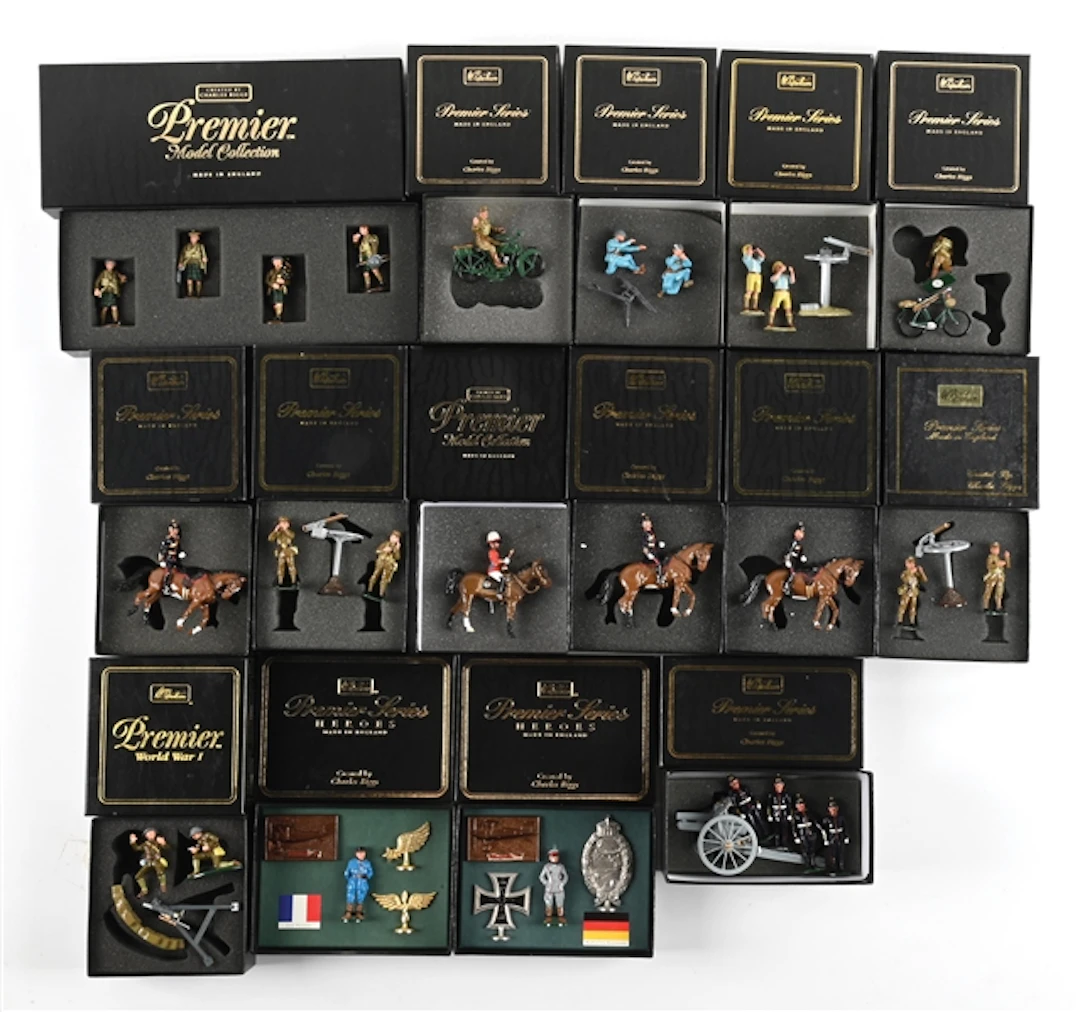LOT OF 15: BRITAINS PREMIER SERIES / CHARLES BIGGS SETS IN BOXES