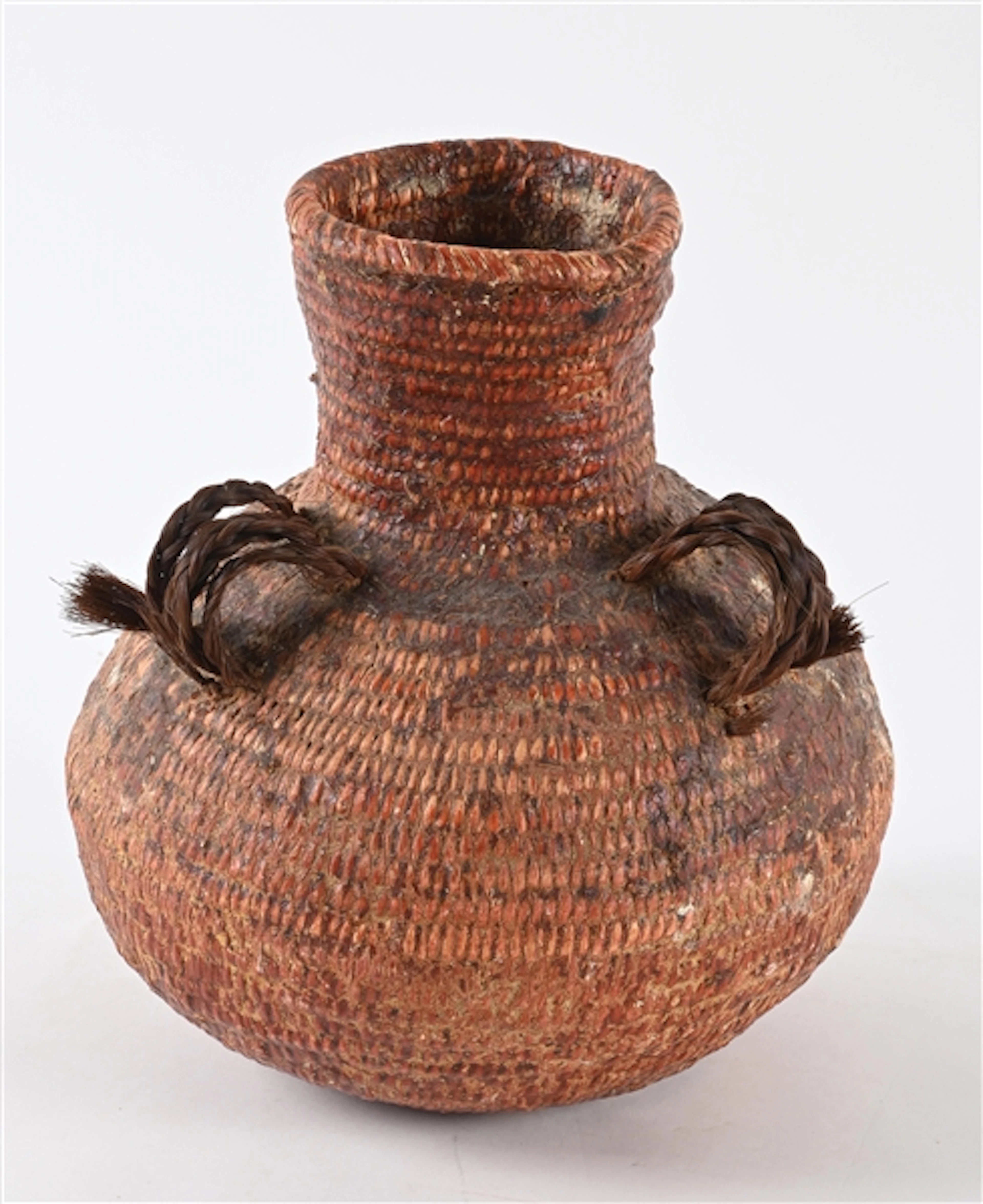 NATIVE AMERICAN PINE PITCH BASKET