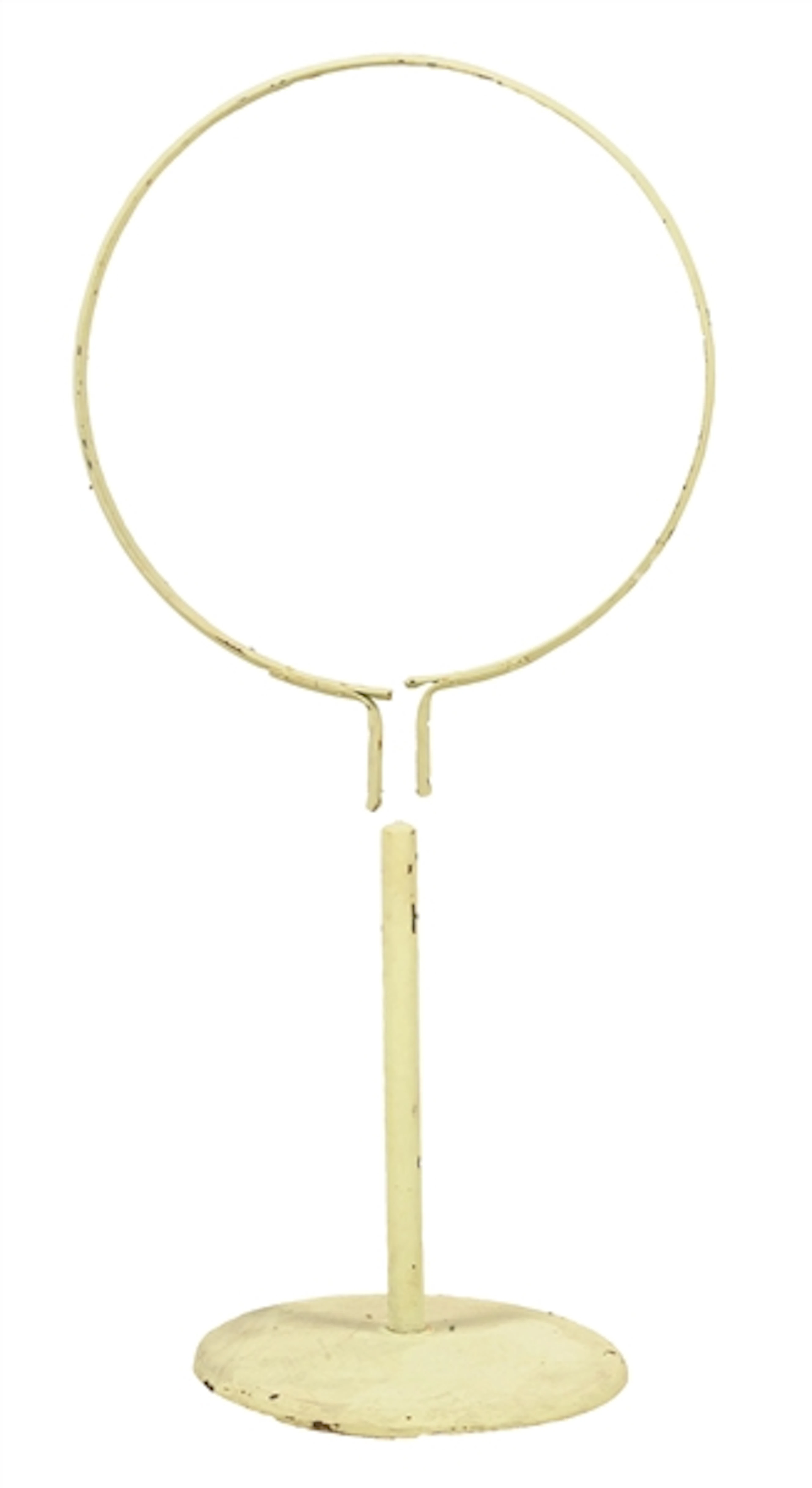 ORIGINAL 30" RING & POLE WITH CAST IRON BASE.