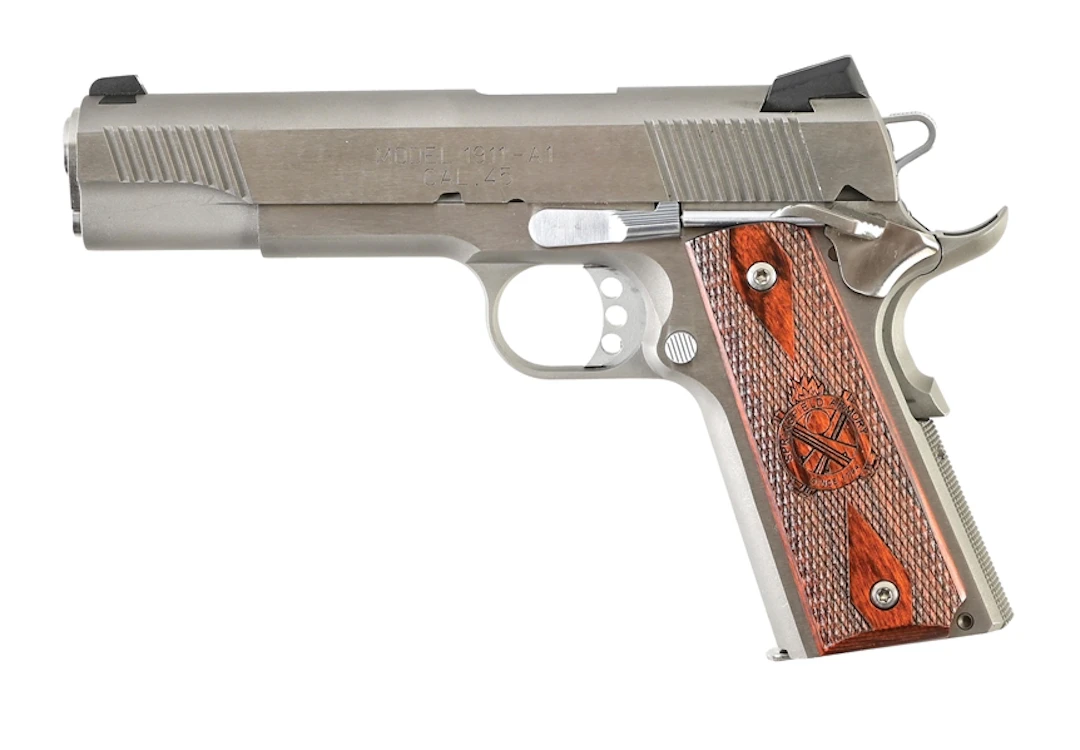 (M) SPRINGFIELD ARMORY MODEL 1911-A1 .45 ACP SEMI-AUTOMATIC PISTOL WITH CASE.
