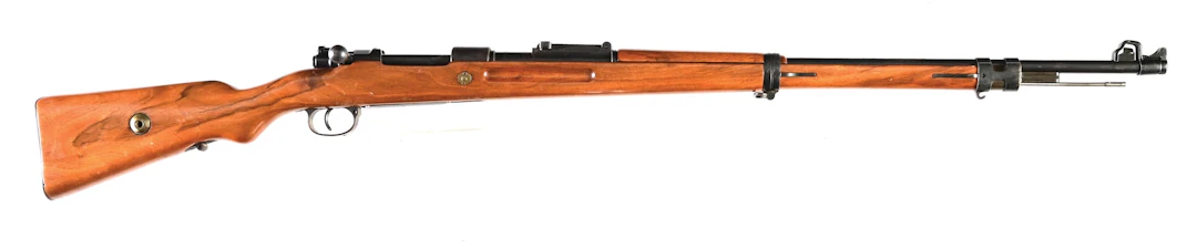 (C) WWII REWORKED DANZIG G98 MAUSER BOLT ACTION RIFLE.