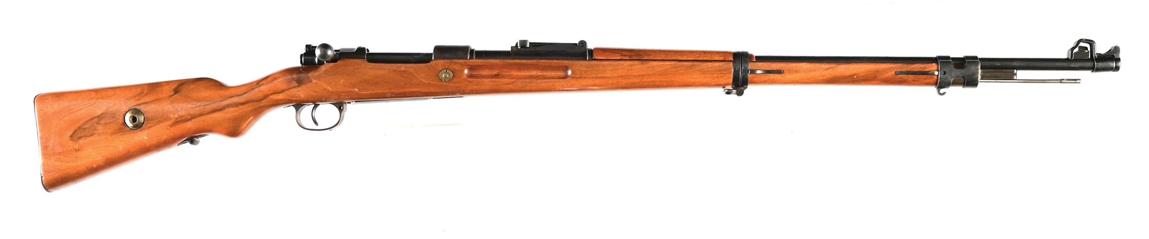 (C) WWII REWORKED DANZIG G98 MAUSER BOLT ACTION RIFLE.