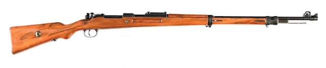 (C) WWII REWORKED DANZIG G98 MAUSER BOLT ACTION RIFLE.
