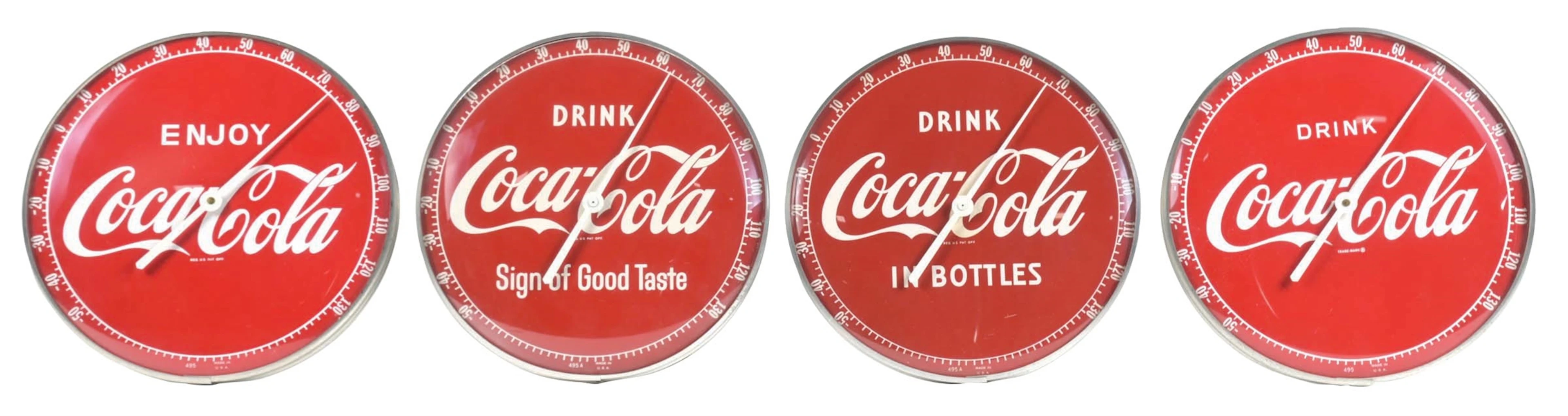 COLLECTION OF 4: COCA-COLA THERMOMETERS