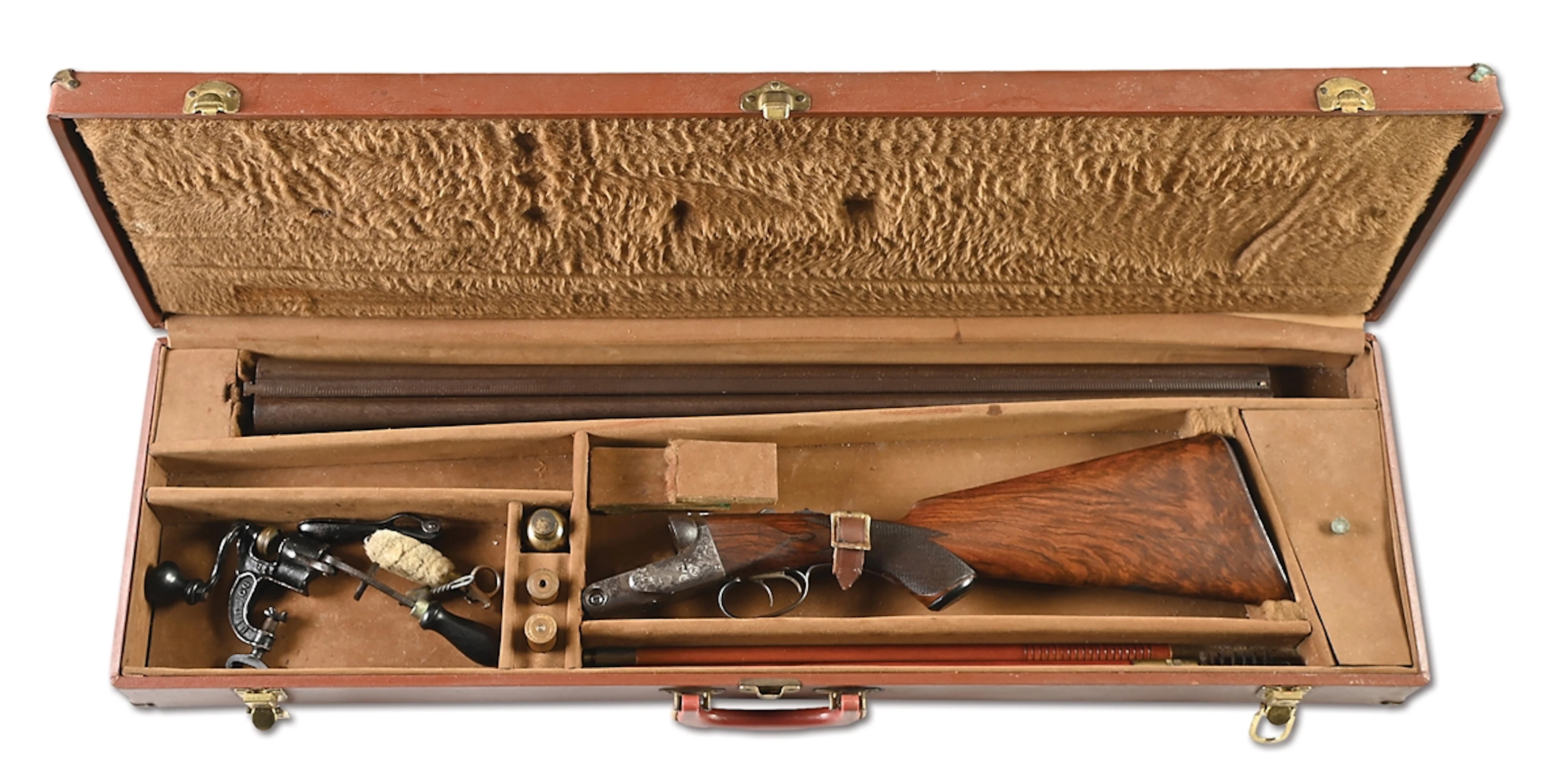 (A) PARKER D GRADE 12 GAUGE SIDE BY SIDE SHOTGUN