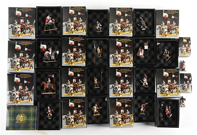 LOT OF 16: KING & COUNTRY CRUSADERS FIGURES IN BOXES