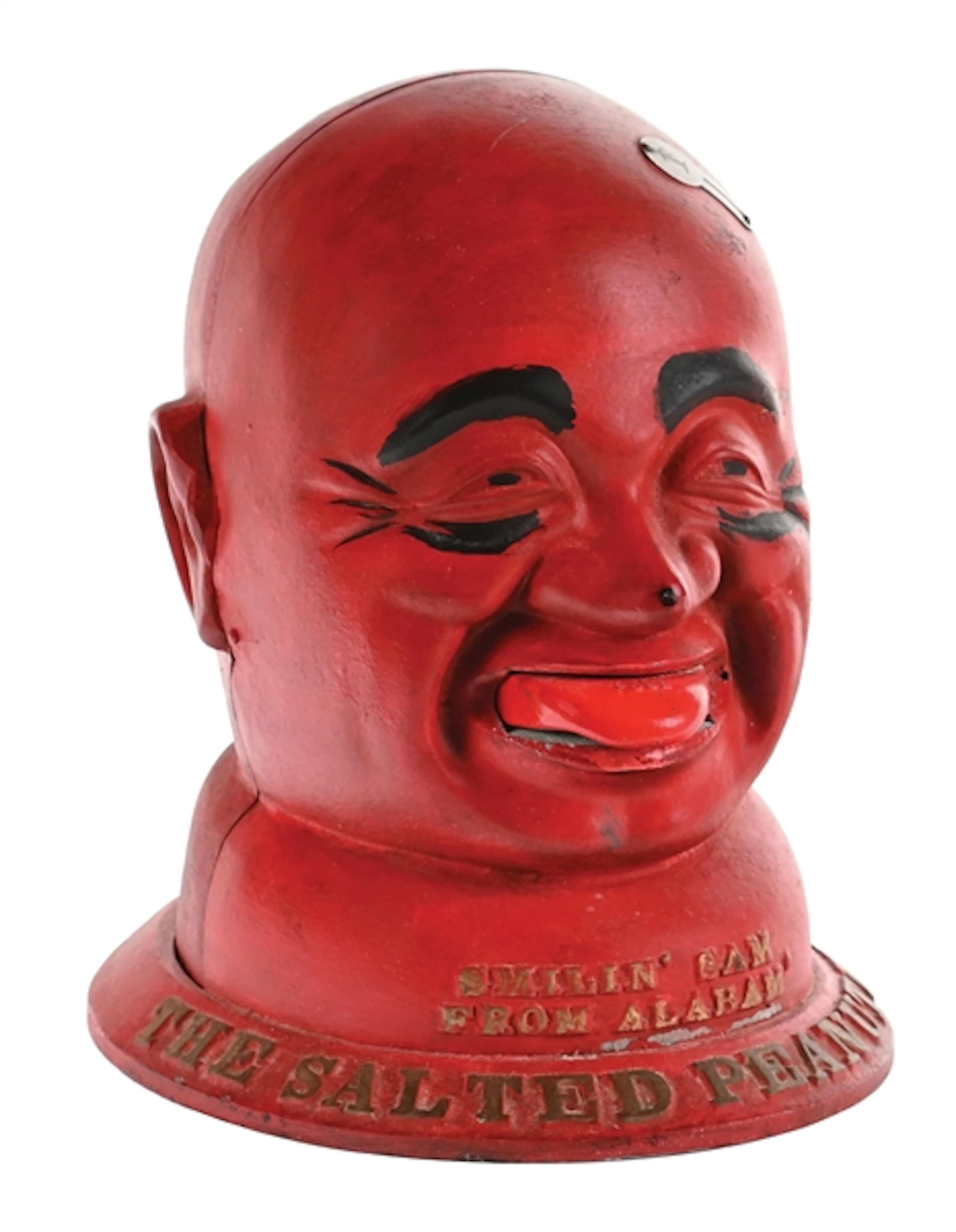1¢ SMILIN' SAM FROM ALABAM' FIGURAL SALTED PEANUT VENDING MACHINE