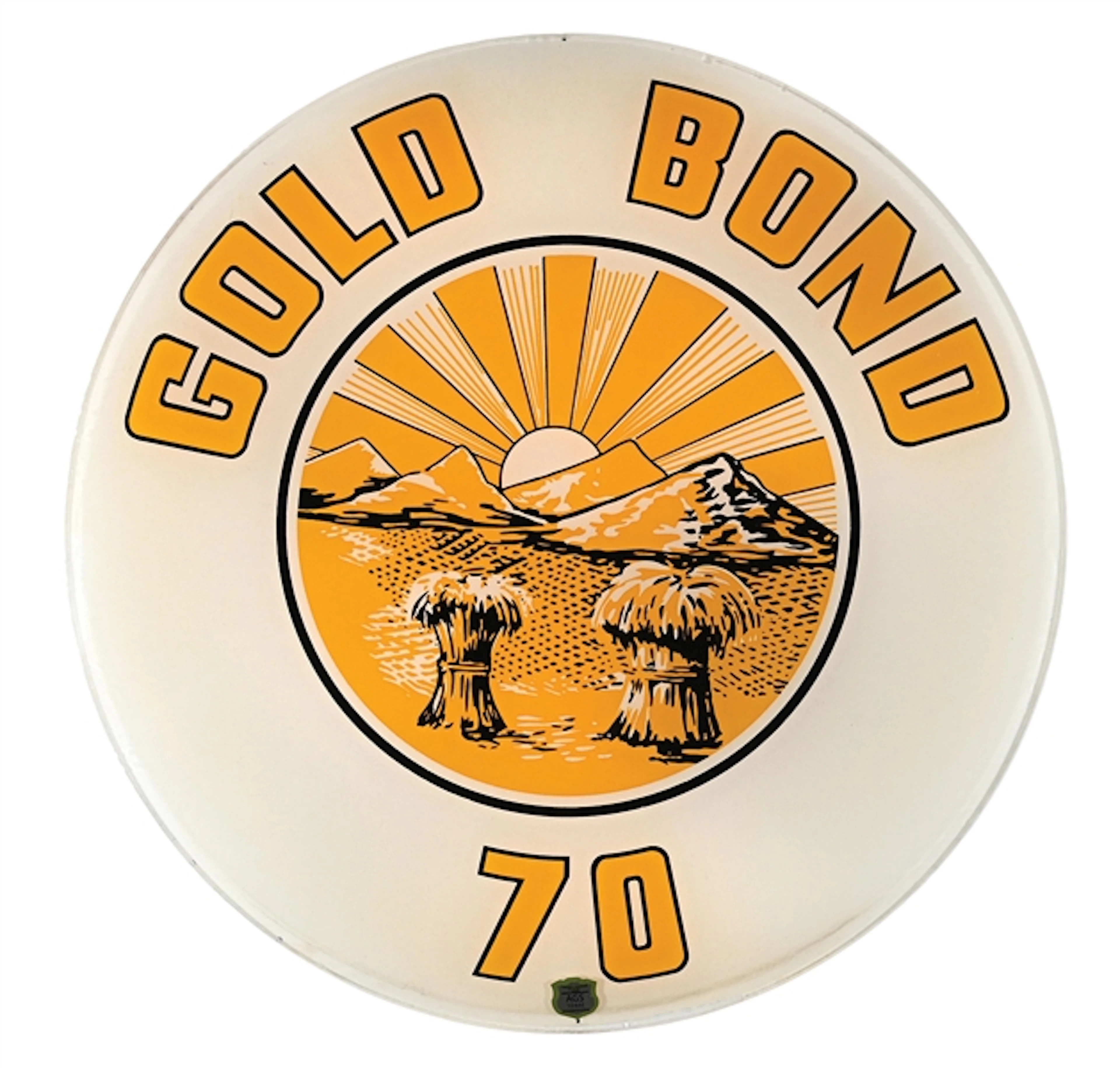 GOLD BOND 70 GASOLINE SINGLE 13.25" GLOBE LENS AGS 93