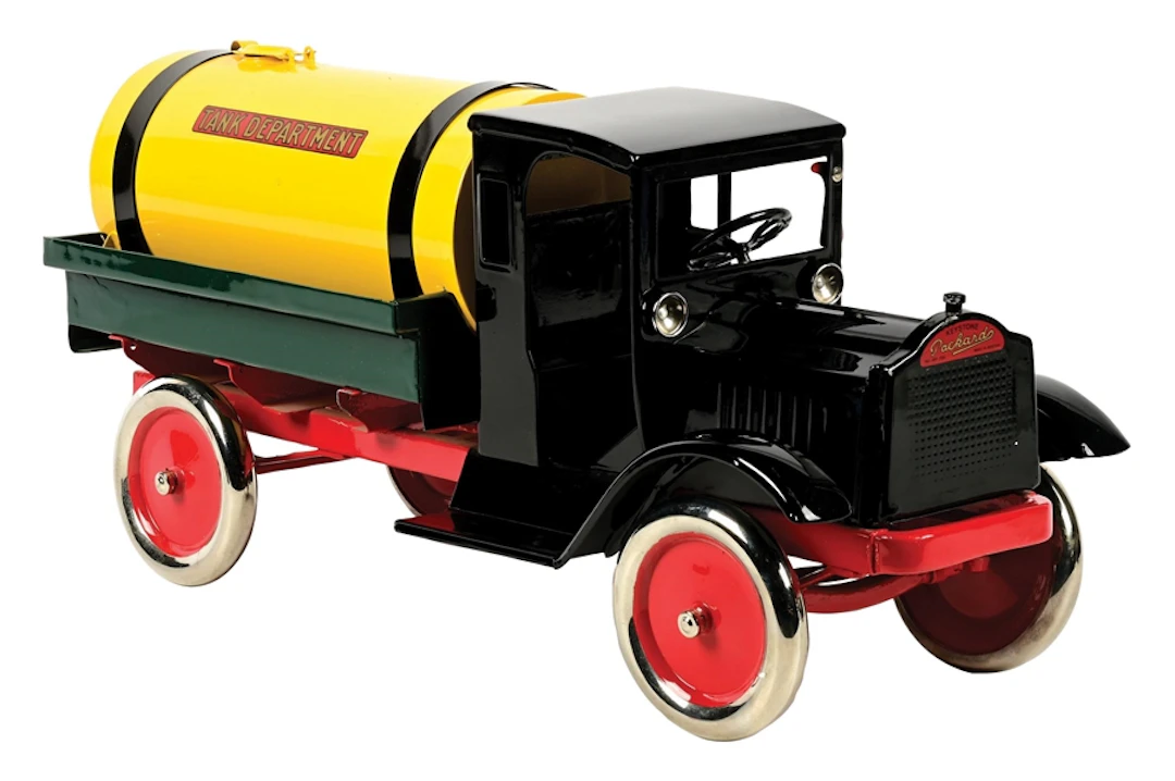 KEYSTONE PACKARD PRESSED STEEL OIL TANKER TOY TRUCK