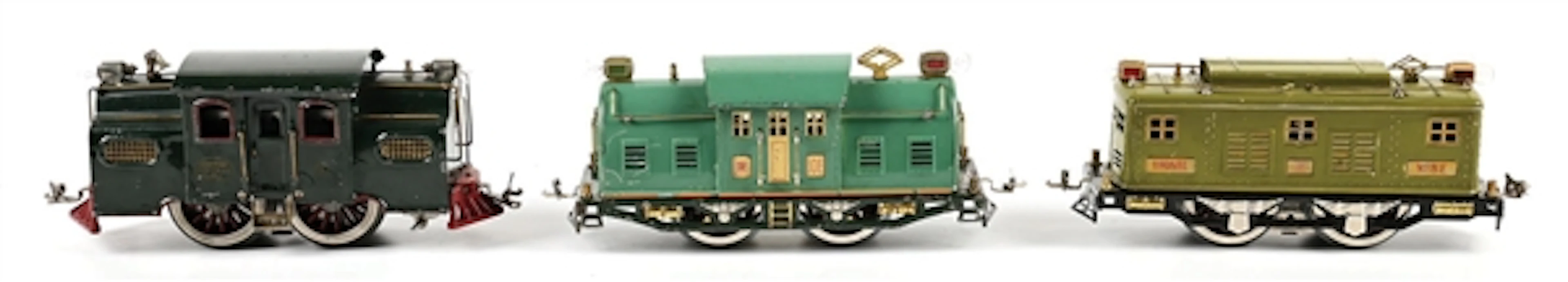 LOT OF 3: PRE-WAR LIONEL STANDARD GA. ELECTRIC LOCOMOTIVES