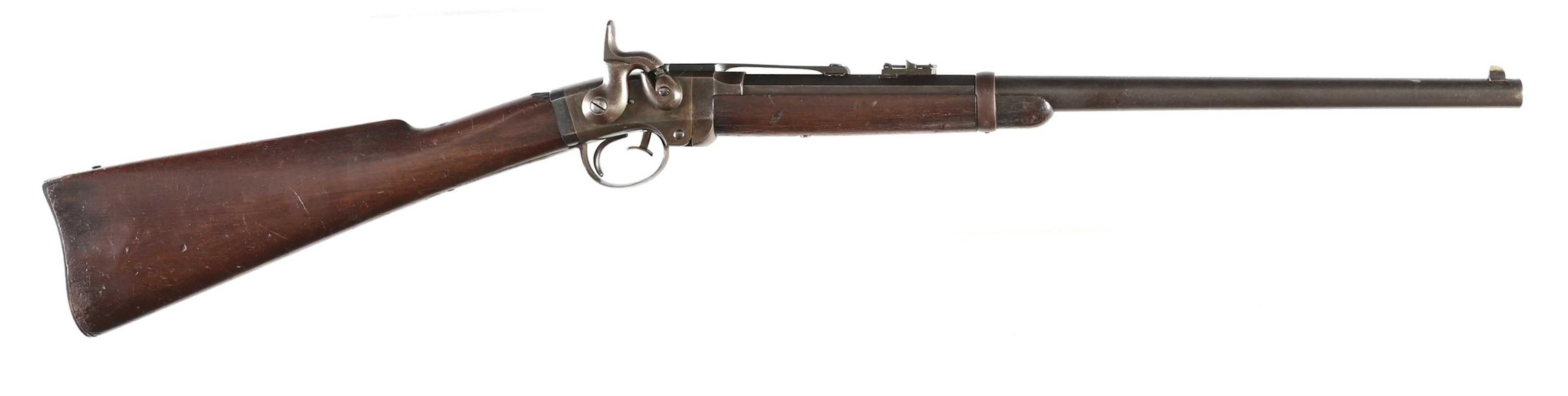 (A) POULTNEY & TRIMBLE SMITH SINGLE SHOT CIVIL WAR CARBINE.
