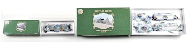 LOT OF 2: LIONEL O-GA. HERITAGE SERIES JOHN BULL PASSENGER SET & ADD-ON COACH