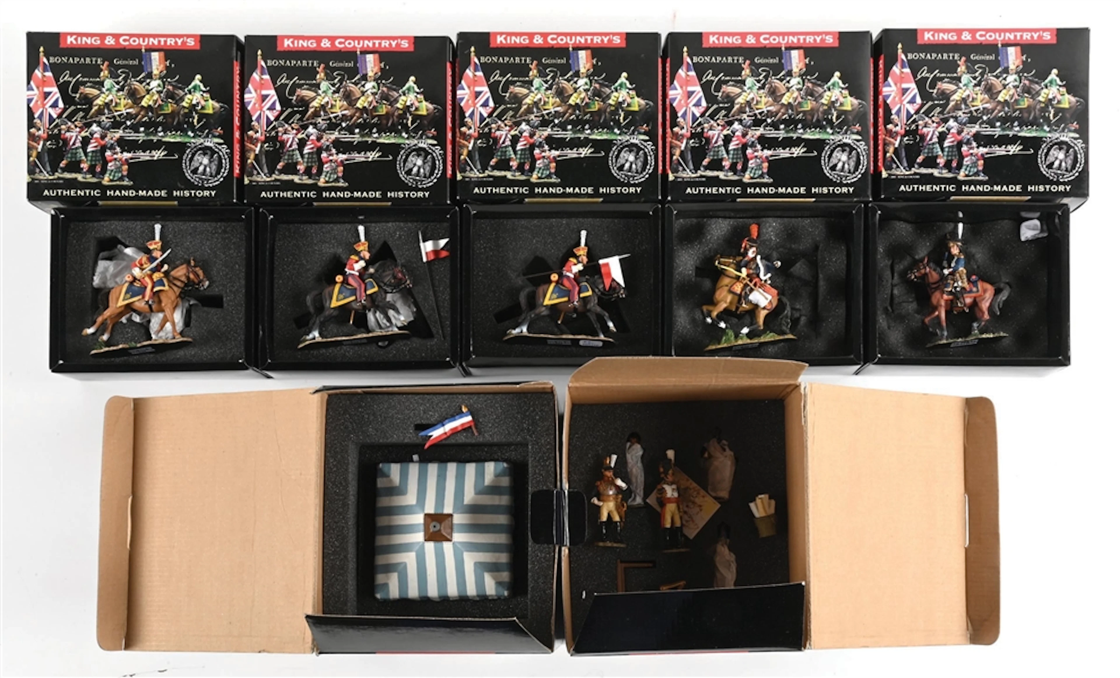 LOT OF 7: KING & COUNTRY NAPOLEONICS FIGURES IN BOXES