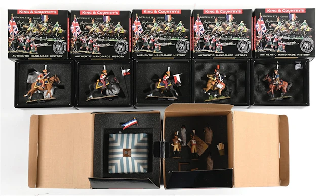LOT OF 7: KING & COUNTRY NAPOLEONICS FIGURES IN BOXES