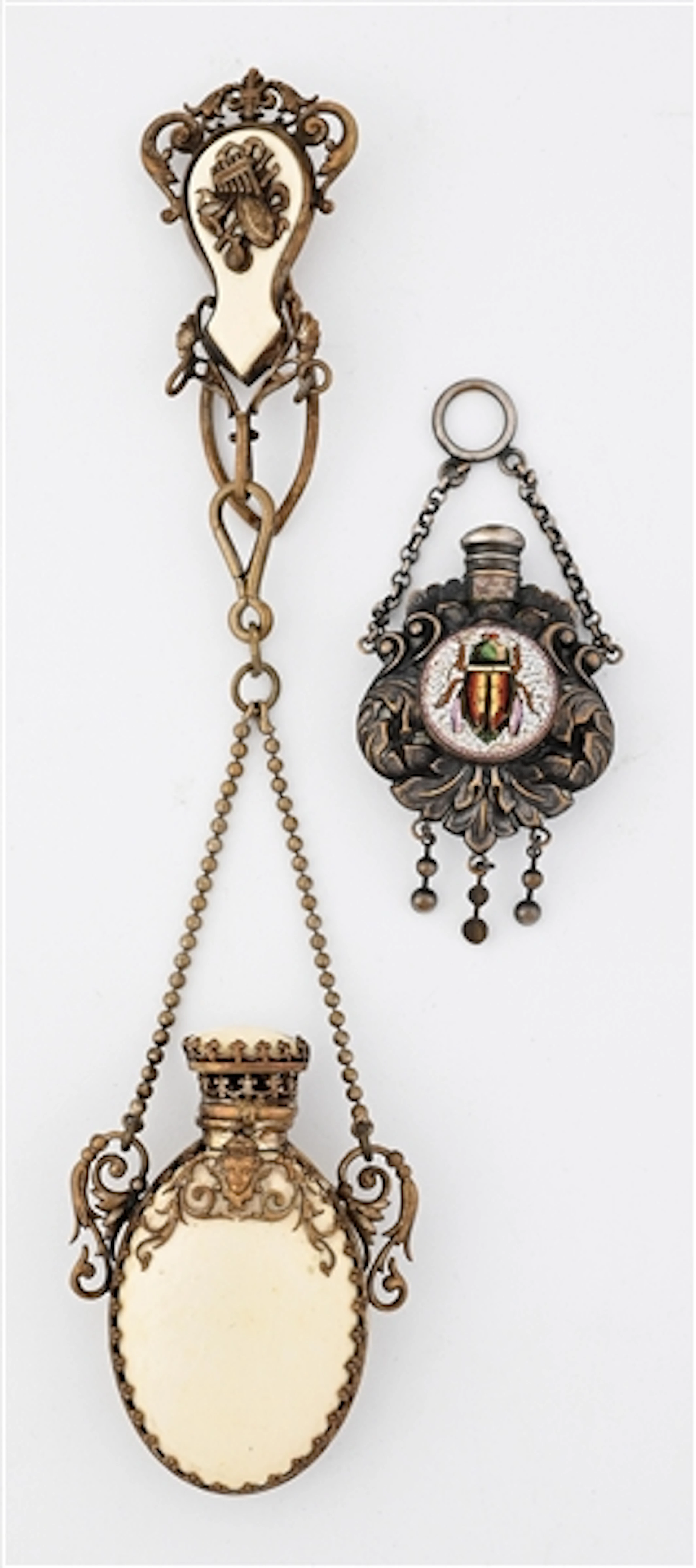 LOT OF 2: CHATELAINE PERFUME BOTTLES