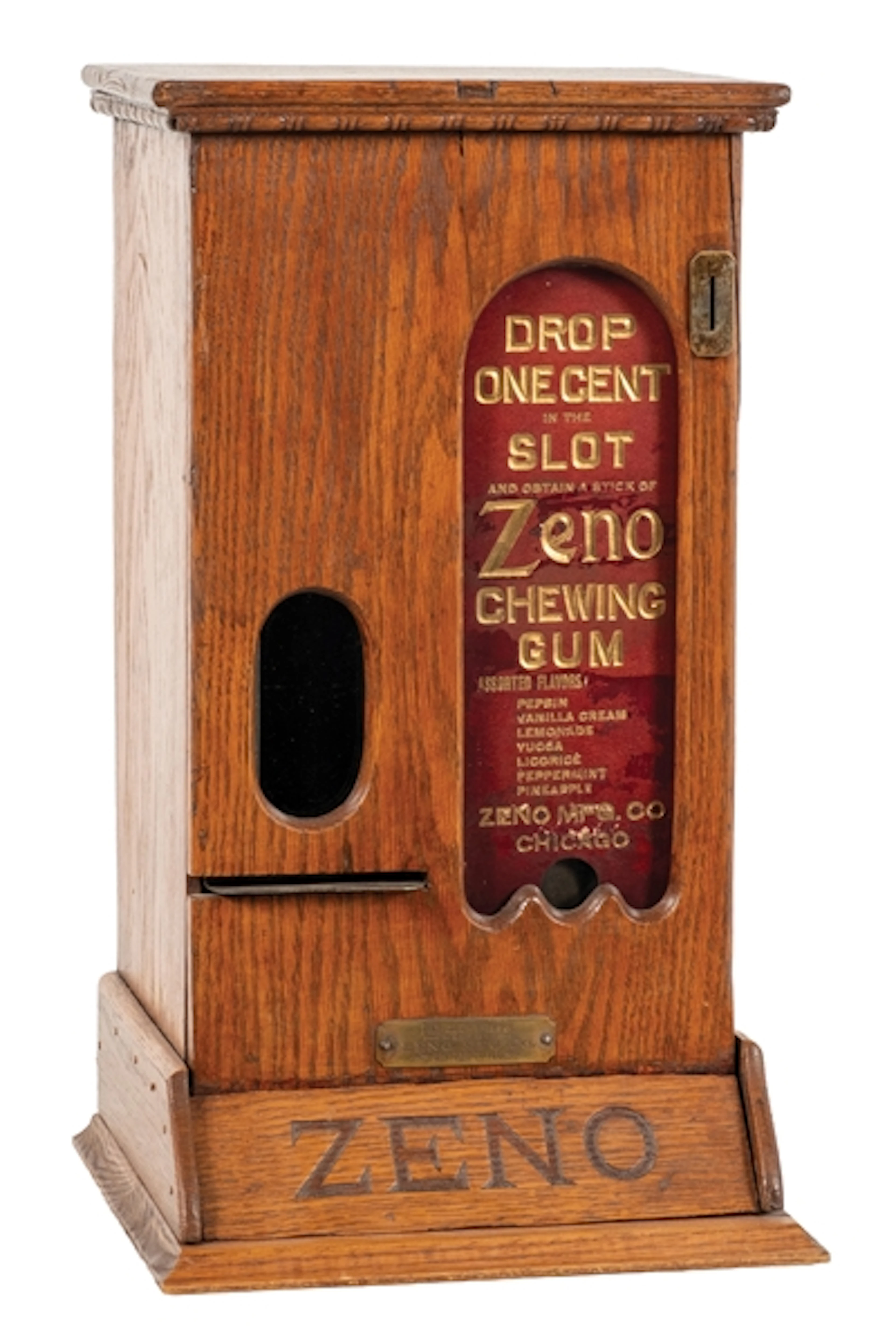 1¢ "ZENO" WOODEN VENDING MACHINE