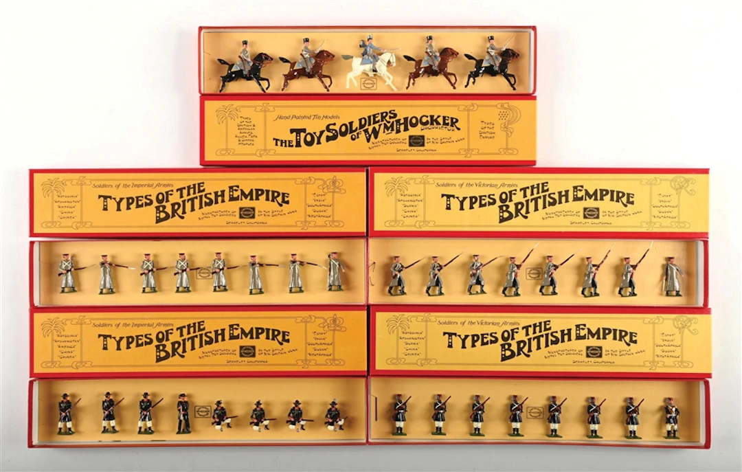 LOT OF 5: WM. HOCKER TYPES OF THE BRITISH EMPIRE SETS IN BOXES