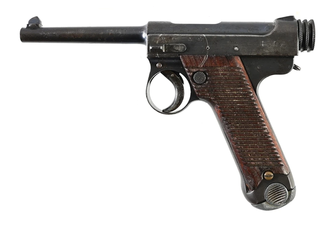(C) JAPANESE NAGOYA TYPE 14 NAMBU SEMI-AUTOMATIC PISTOL.