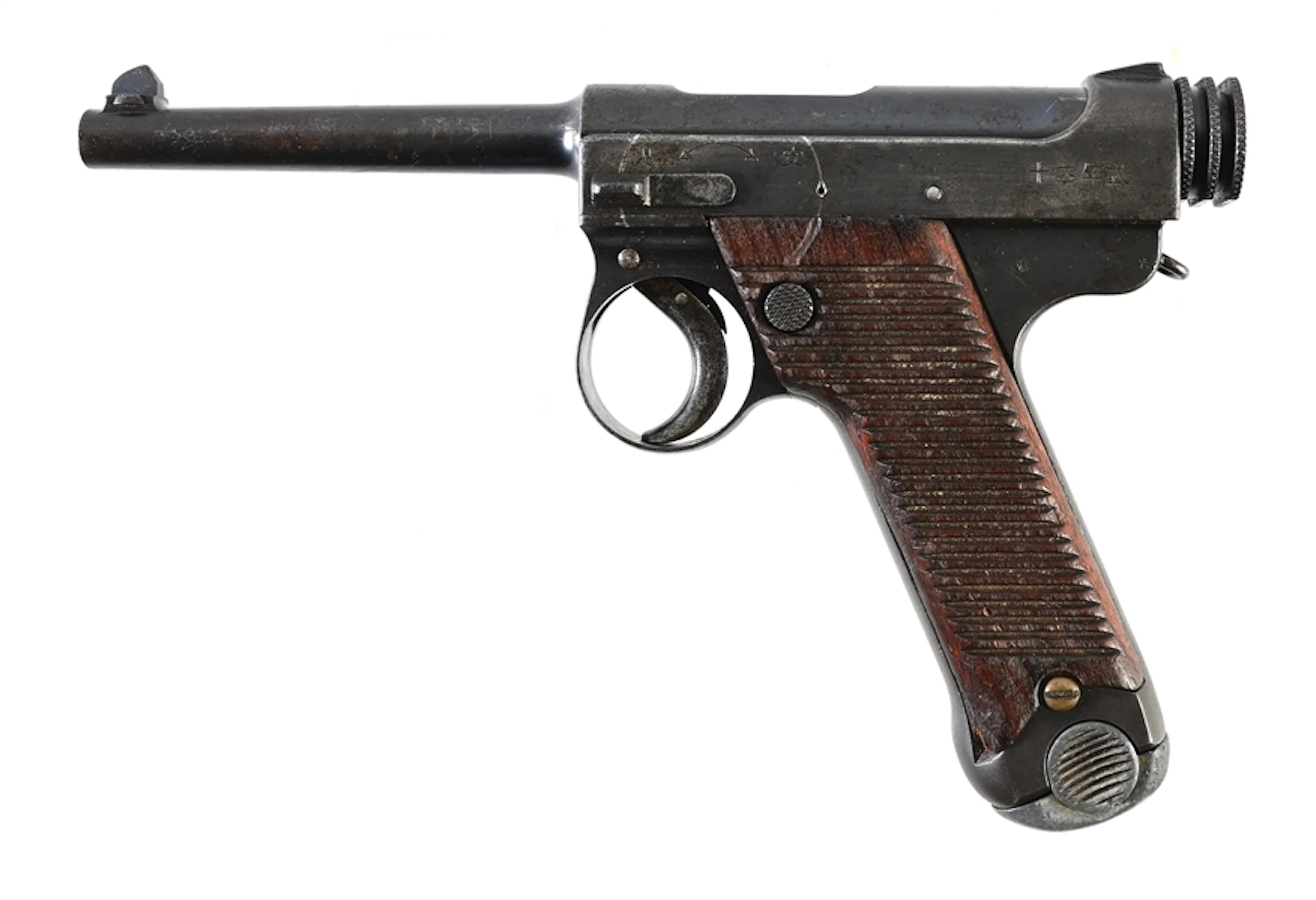(C) JAPANESE NAGOYA TYPE 14 NAMBU SEMI-AUTOMATIC PISTOL.