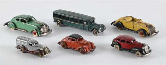LOT OF 6: CAST IRON VEHICLES