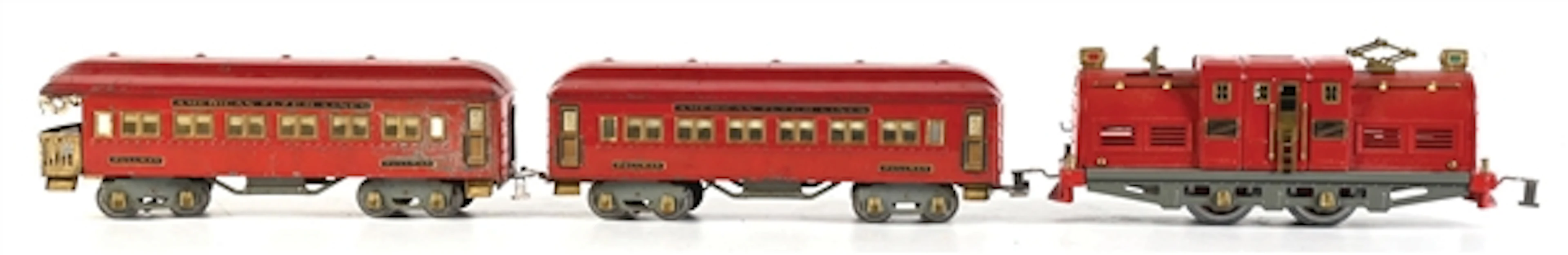 PRE-WAR AMERICAN FLYER STANDARD GA. ELECTRIC PASSENGER SET