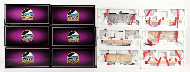 MTH STANDARD GA. NO. 10-1125 IVES 6-CAR CIRCUS SET W/ ORIGINAL BOXES
