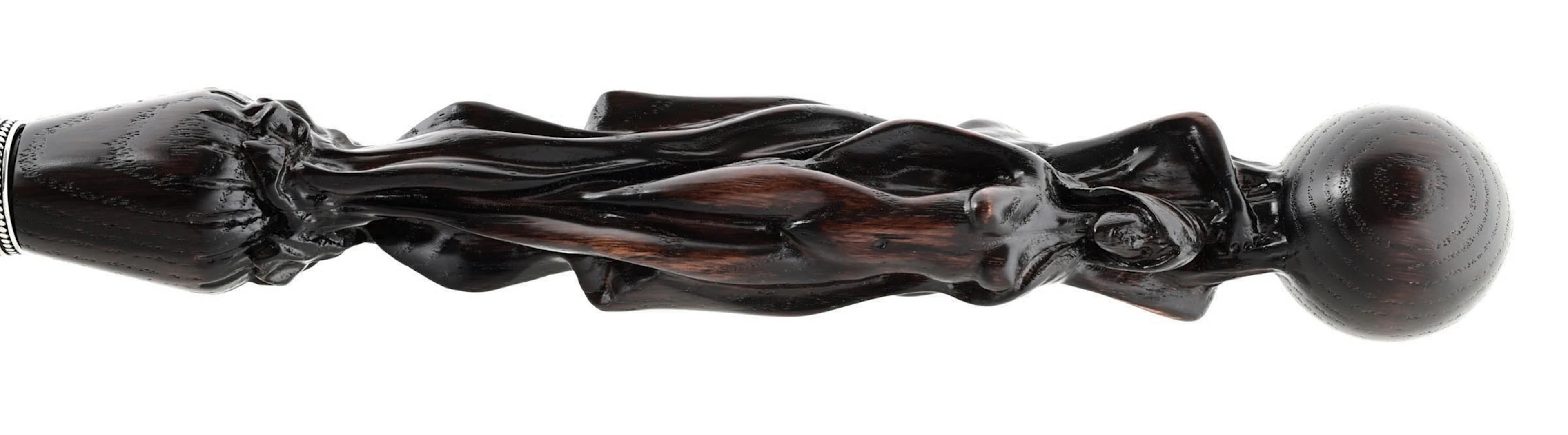 ANTIQUE HAND-CARVED EROTICA WALKING STICK CANE