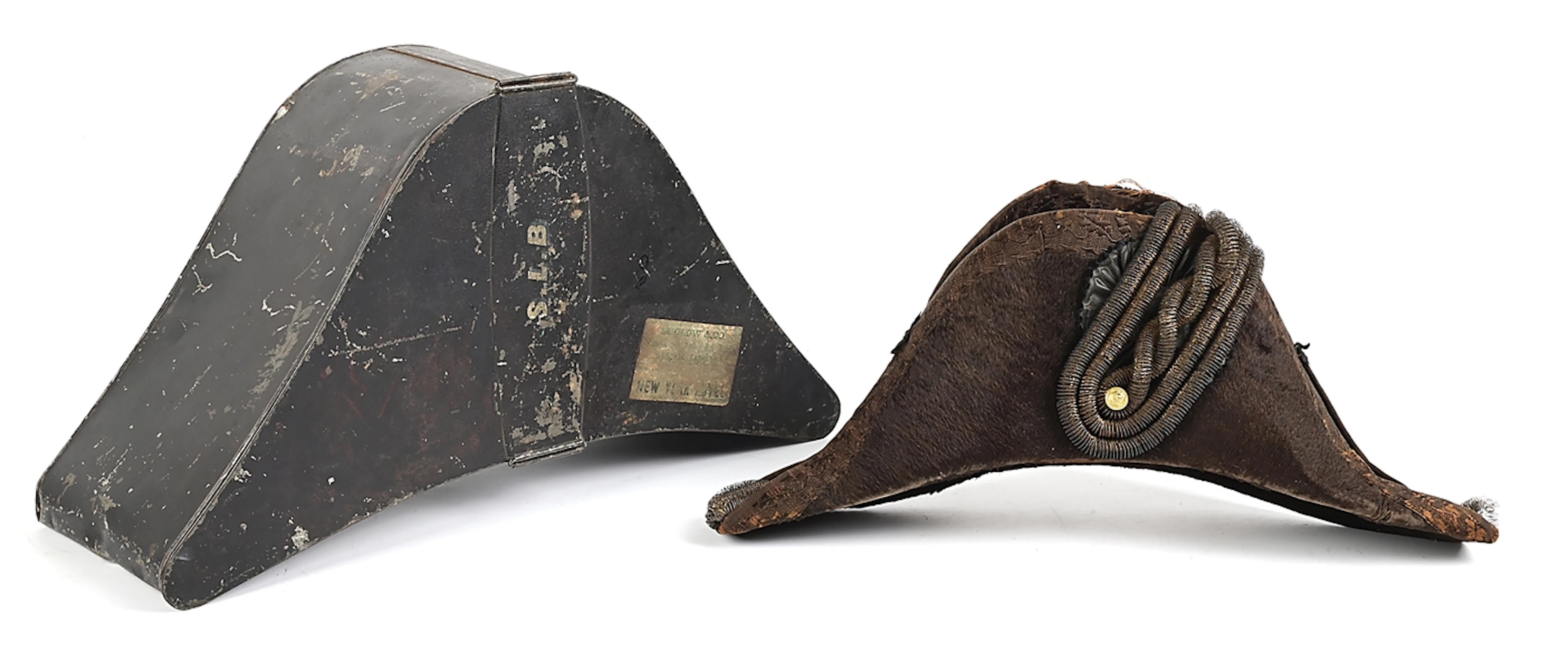 ID'D MEXICAN WAR OFFICERS CHAPEAU DE BRAS.