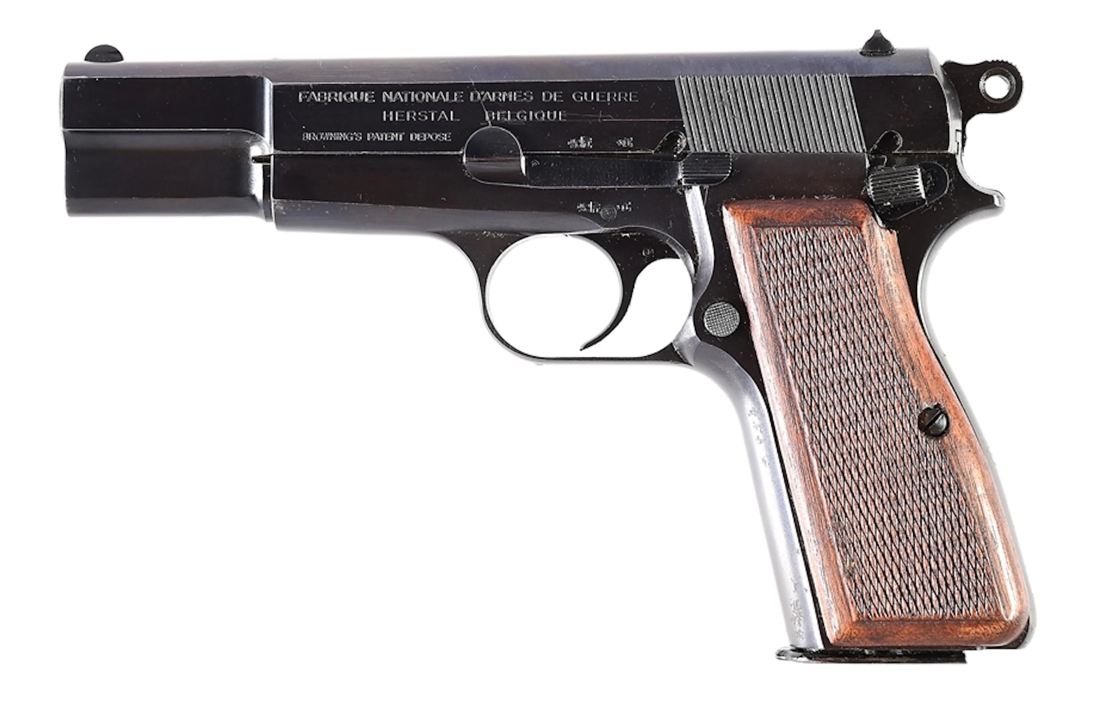 (C) FN HI-POWER SEMI-AUTOMATIC PISTOL.