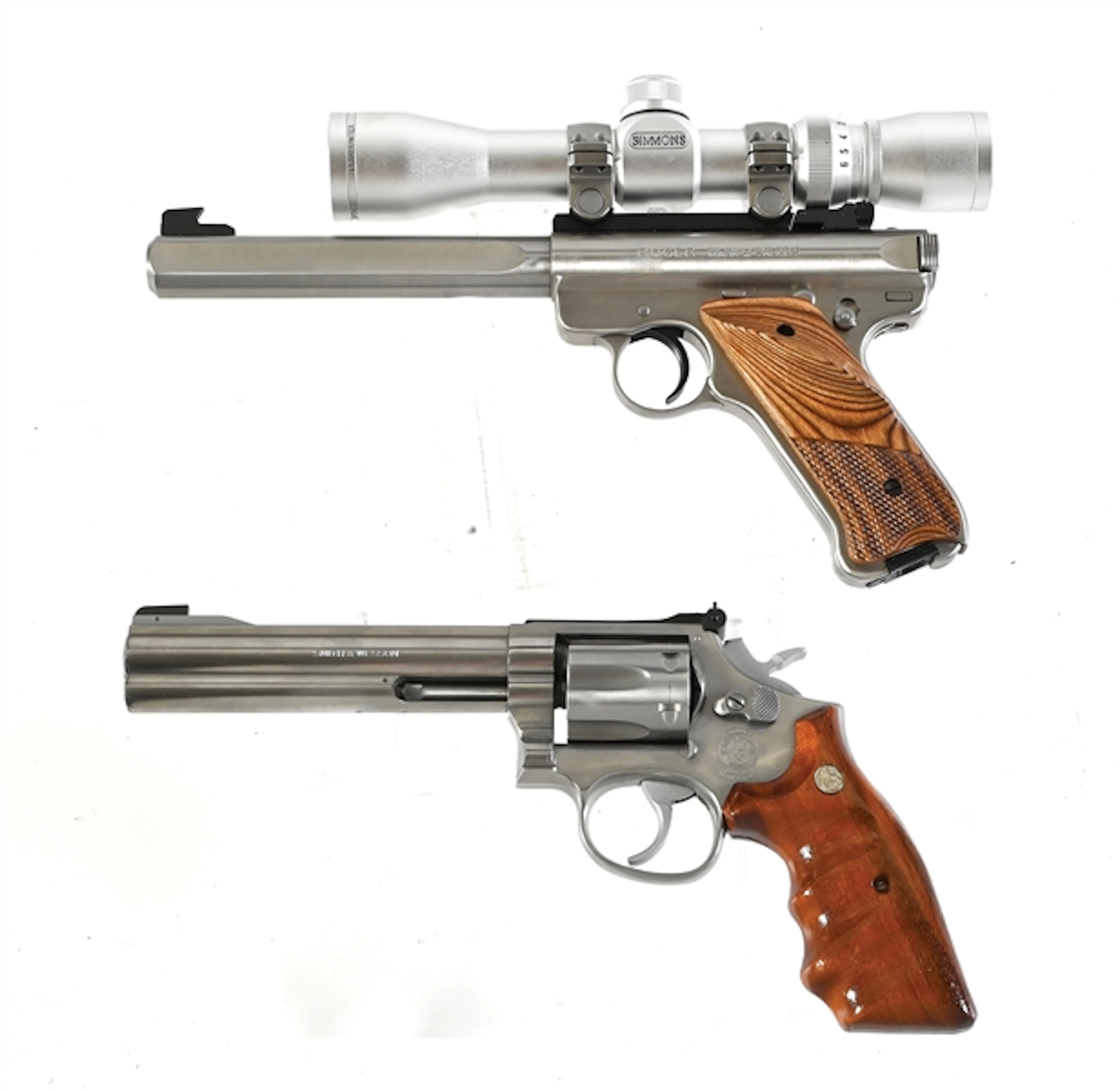 (M) LOT OF TWO: RUGER MARK II TARGET .22 LR SEMI-AUTOMATIC PISTOL