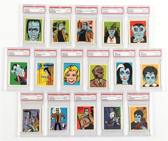 1964 MUNSTERS GRADED SET OF TRADING CARDS