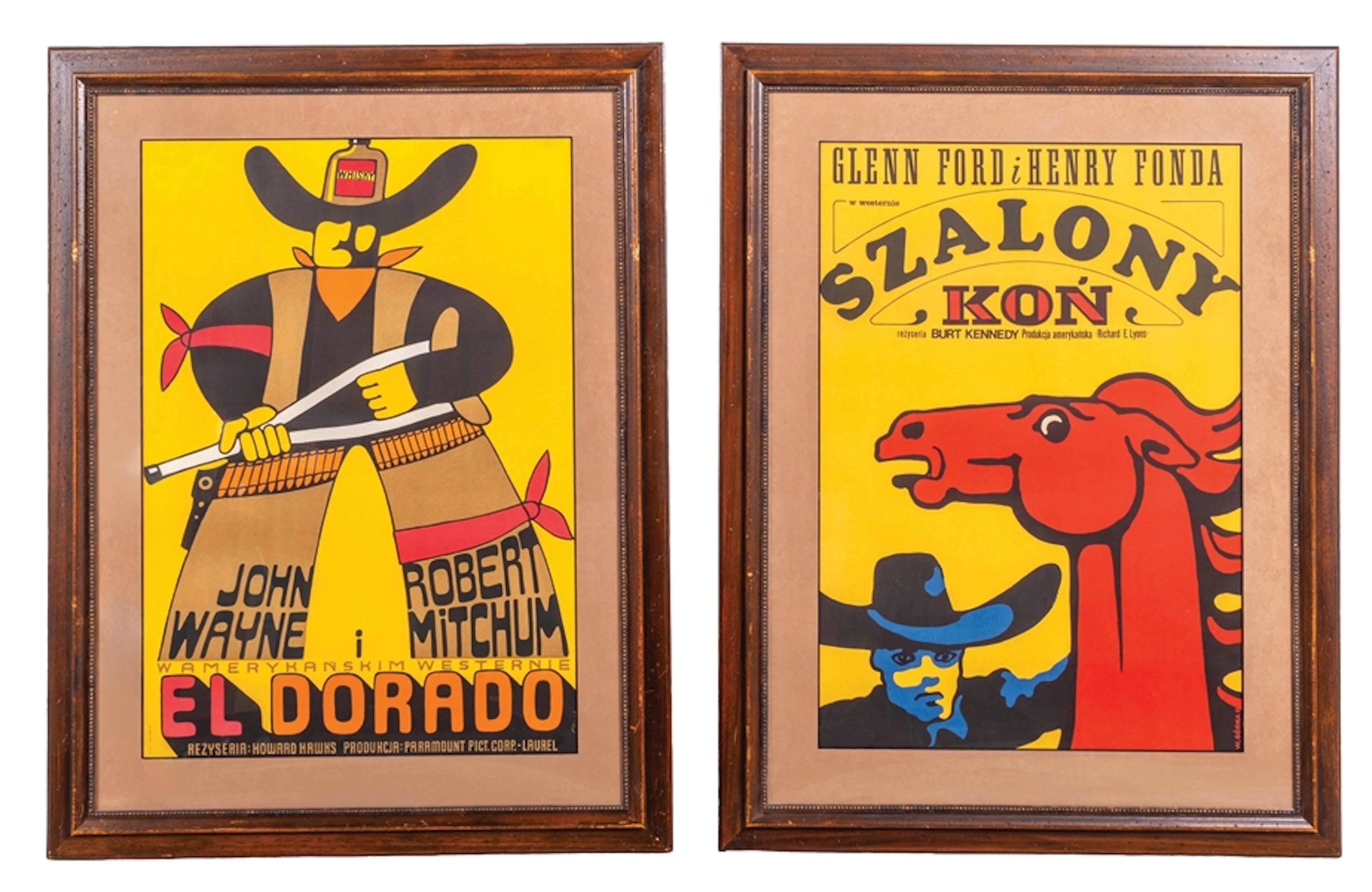 PAIR OF FRAMED ORIGINAL POSTERS