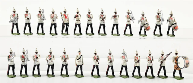 LOOSE SET BRITAINS BAHAMAS POLICE MARCHING BAND SET NO. 2186