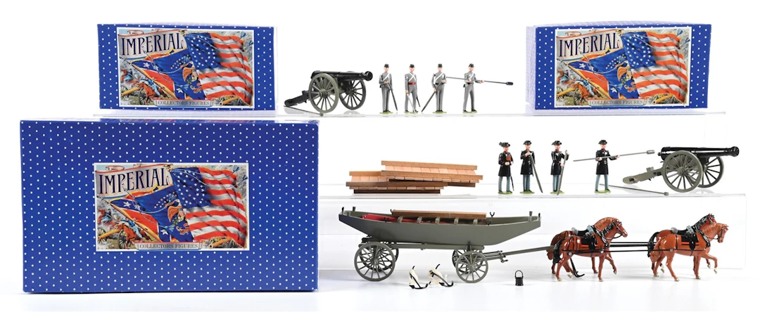 LOT OF 3: IMPERIAL TOY SOLDIER SETS IN ORIGINAL BOXES