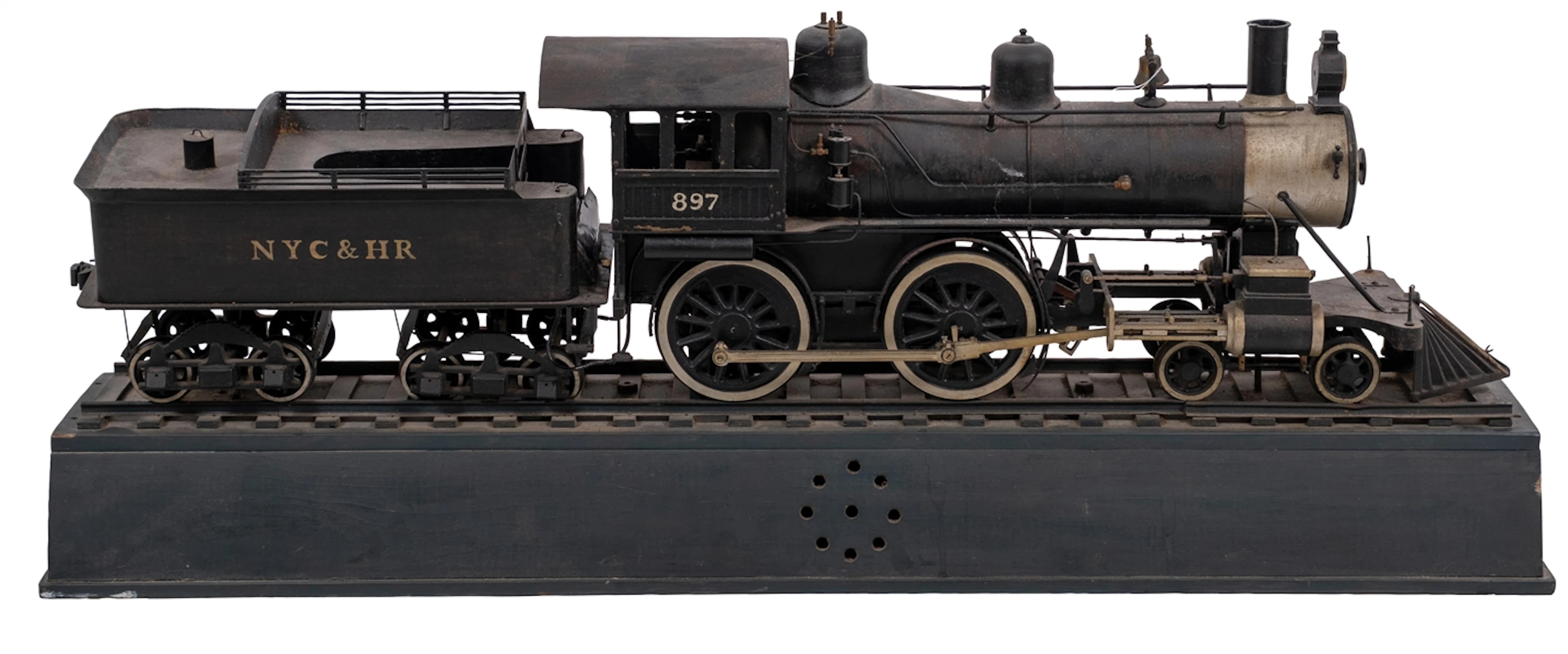DISPLAY KEN KIDDER STEAM LOCOMOTIVE #897 NYC & HR