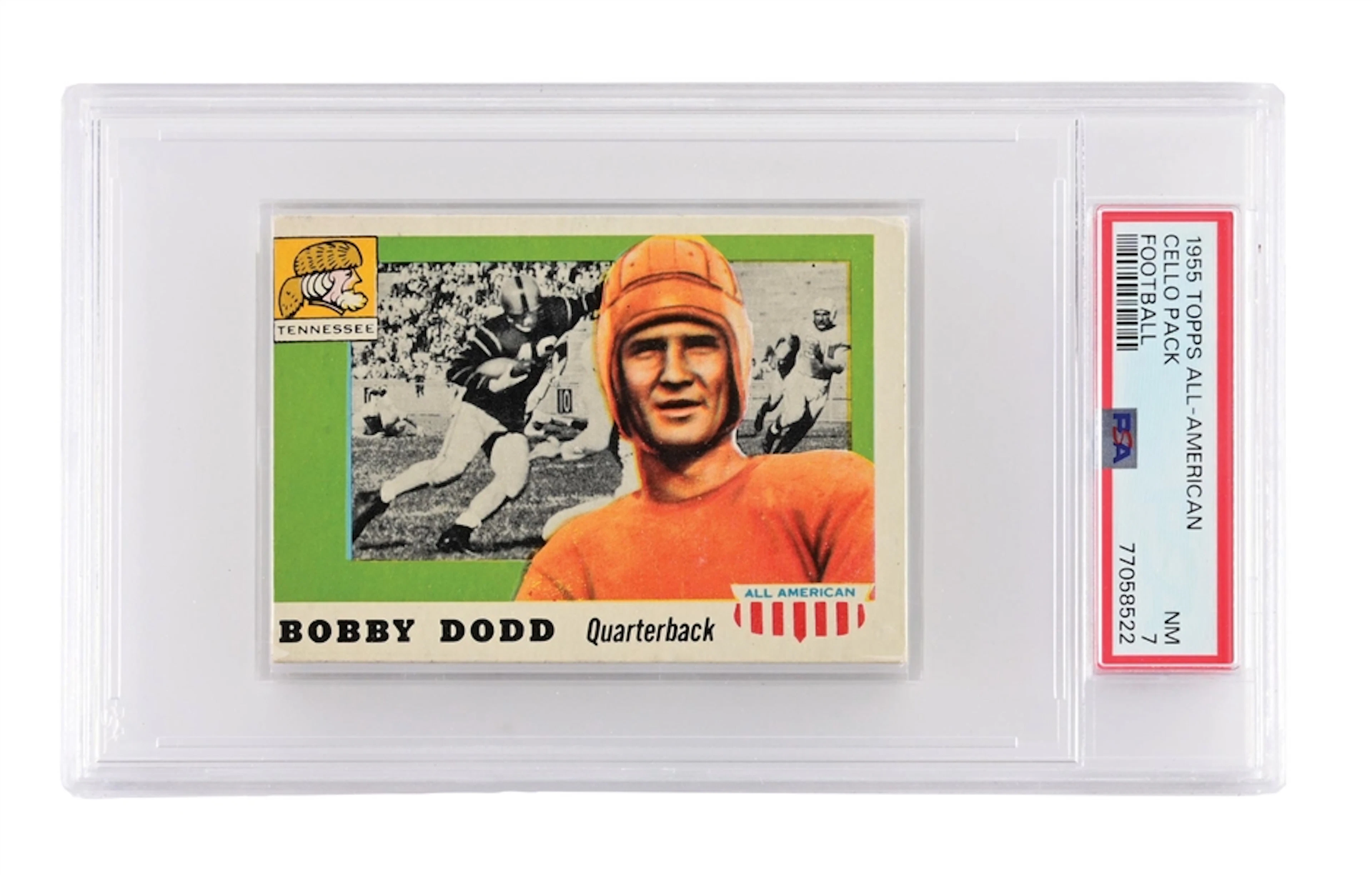 1955 TOPPS ALL-AMERICAN CELLO FOOTBALL PACK PSA 7