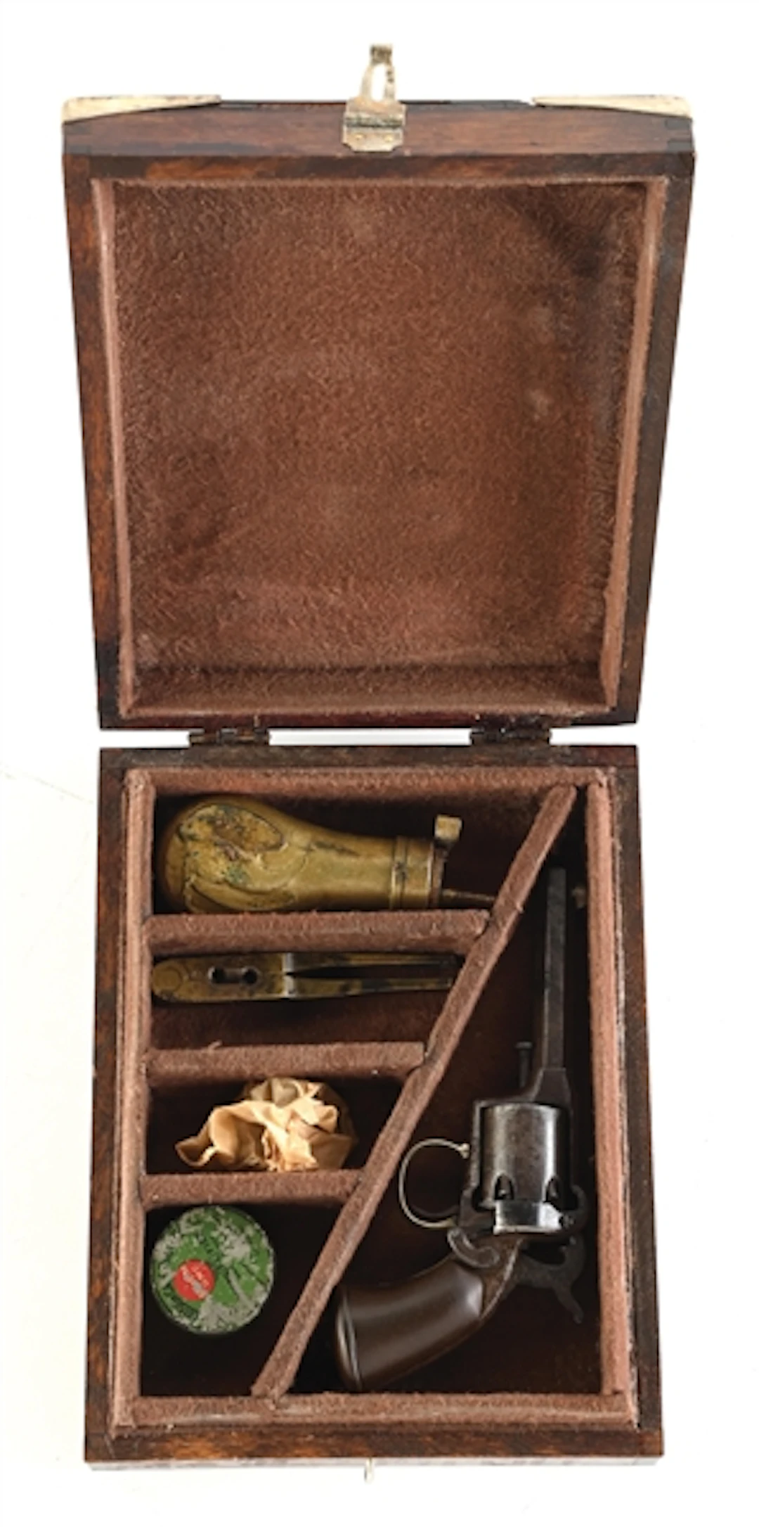 (A) EARLY REMINGTON BEALS PERCUSSION REVOLVER IN CASE.