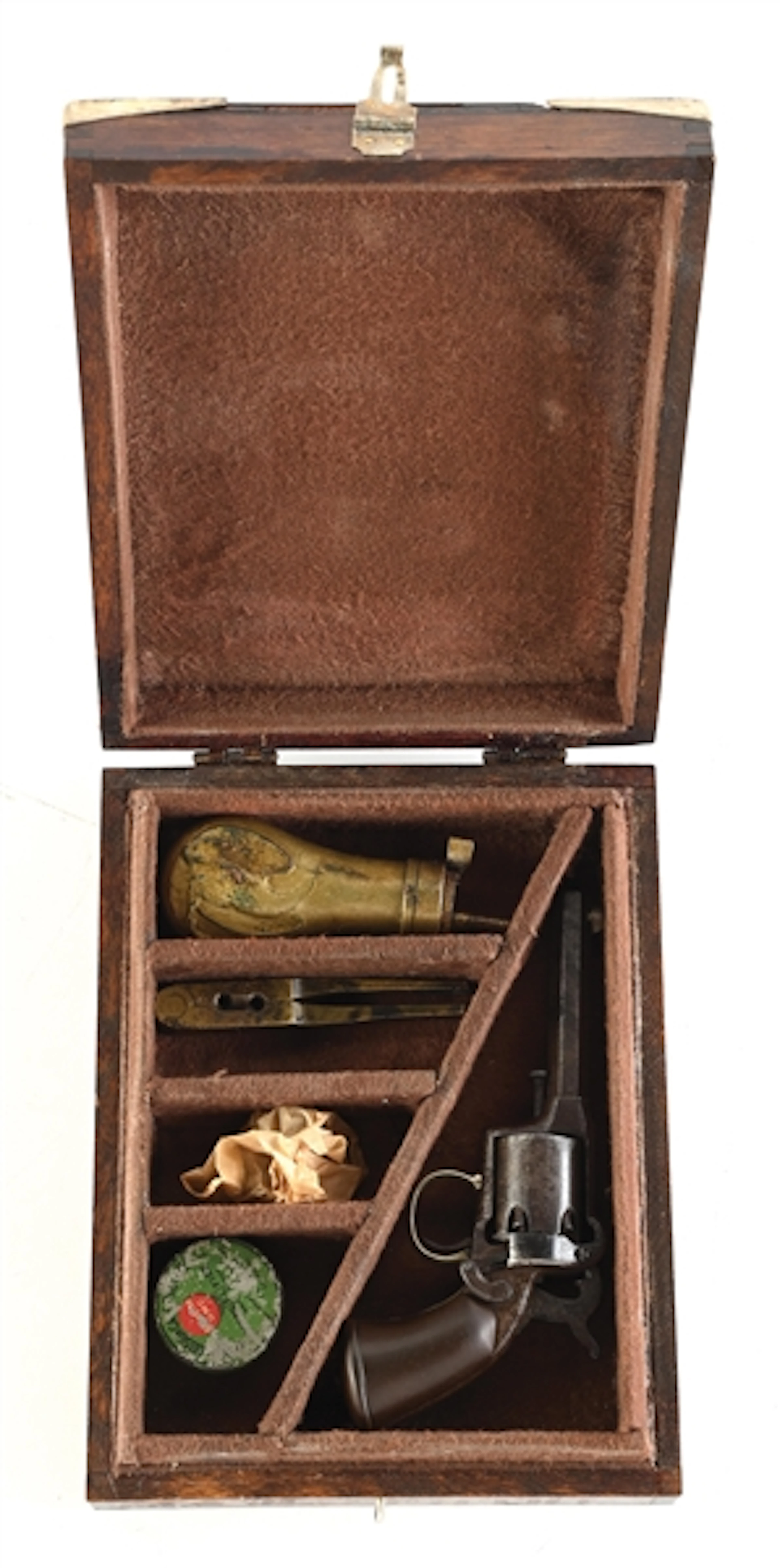 (A) EARLY REMINGTON BEALS PERCUSSION REVOLVER IN CASE.