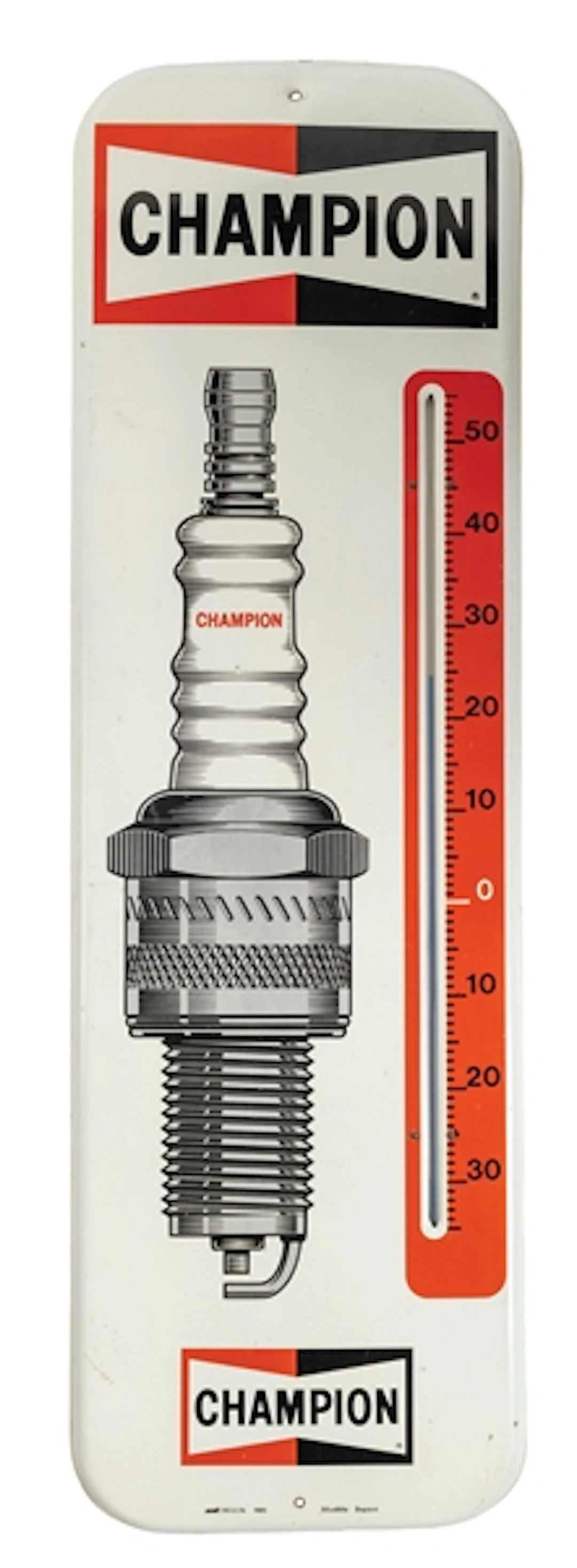 CHAMPION SPARK PLUG GRAPHIC THERMOMETER