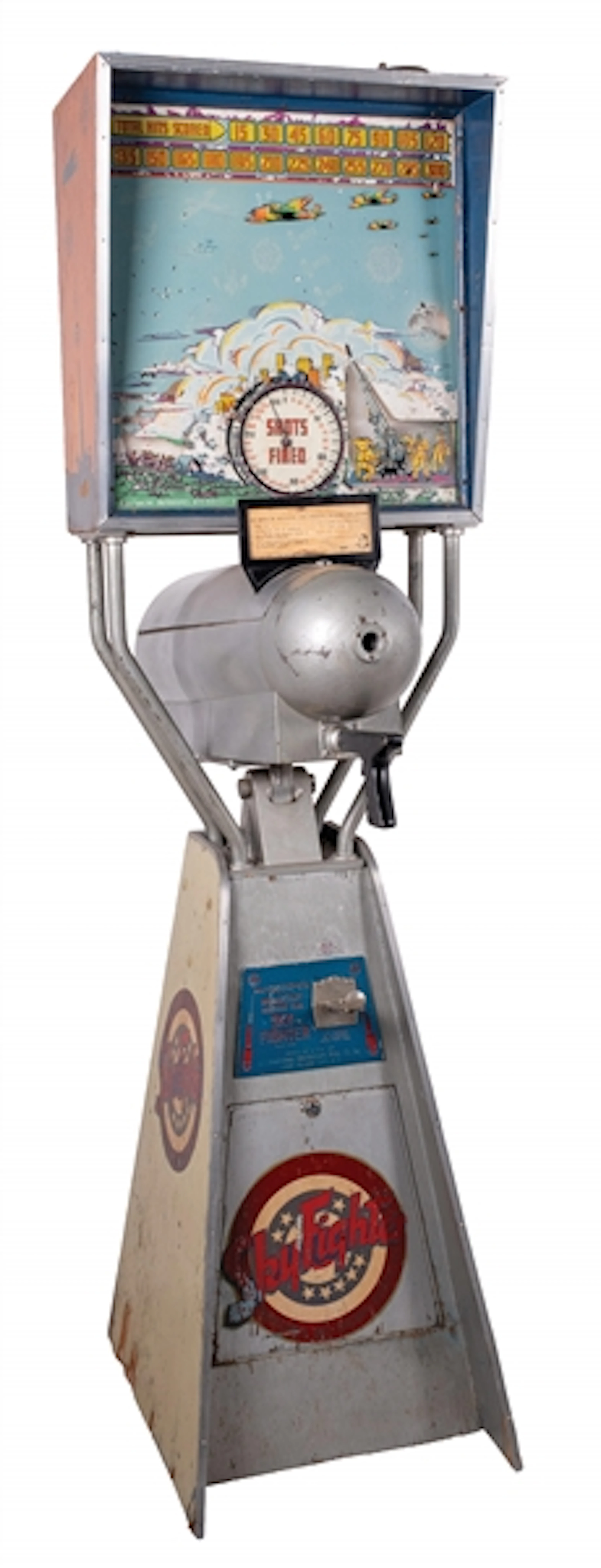 5¢ MUTOSCOPE SKY FIGHTER ARCADE GAME