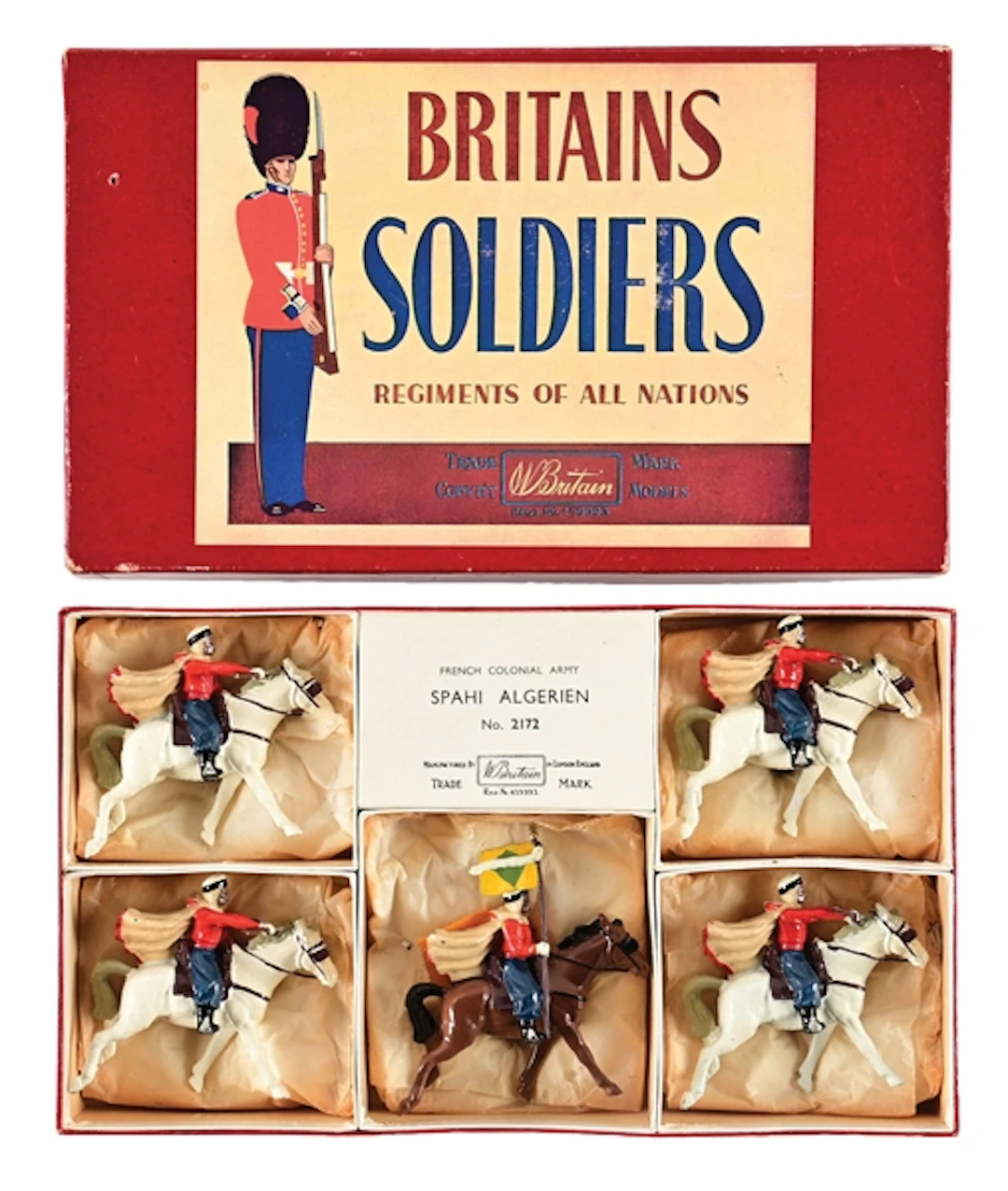 W. BRITAINS NO. 2172 THE ALGERIAN SPAHI IN ORIGINAL