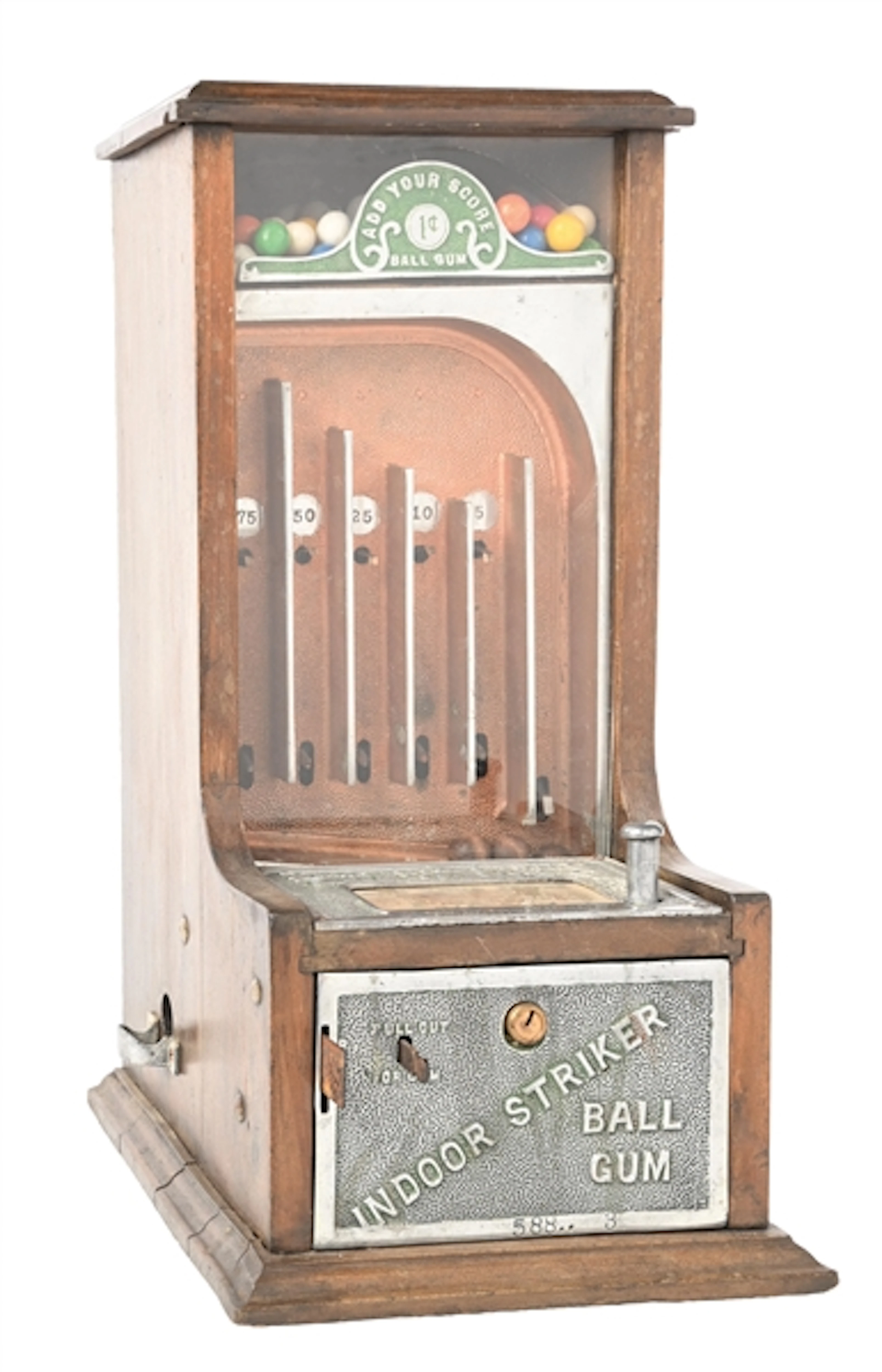 1¢ LARK INDOOR STRIKER GUM VENDING MACHINE & TRADE STIMULATOR