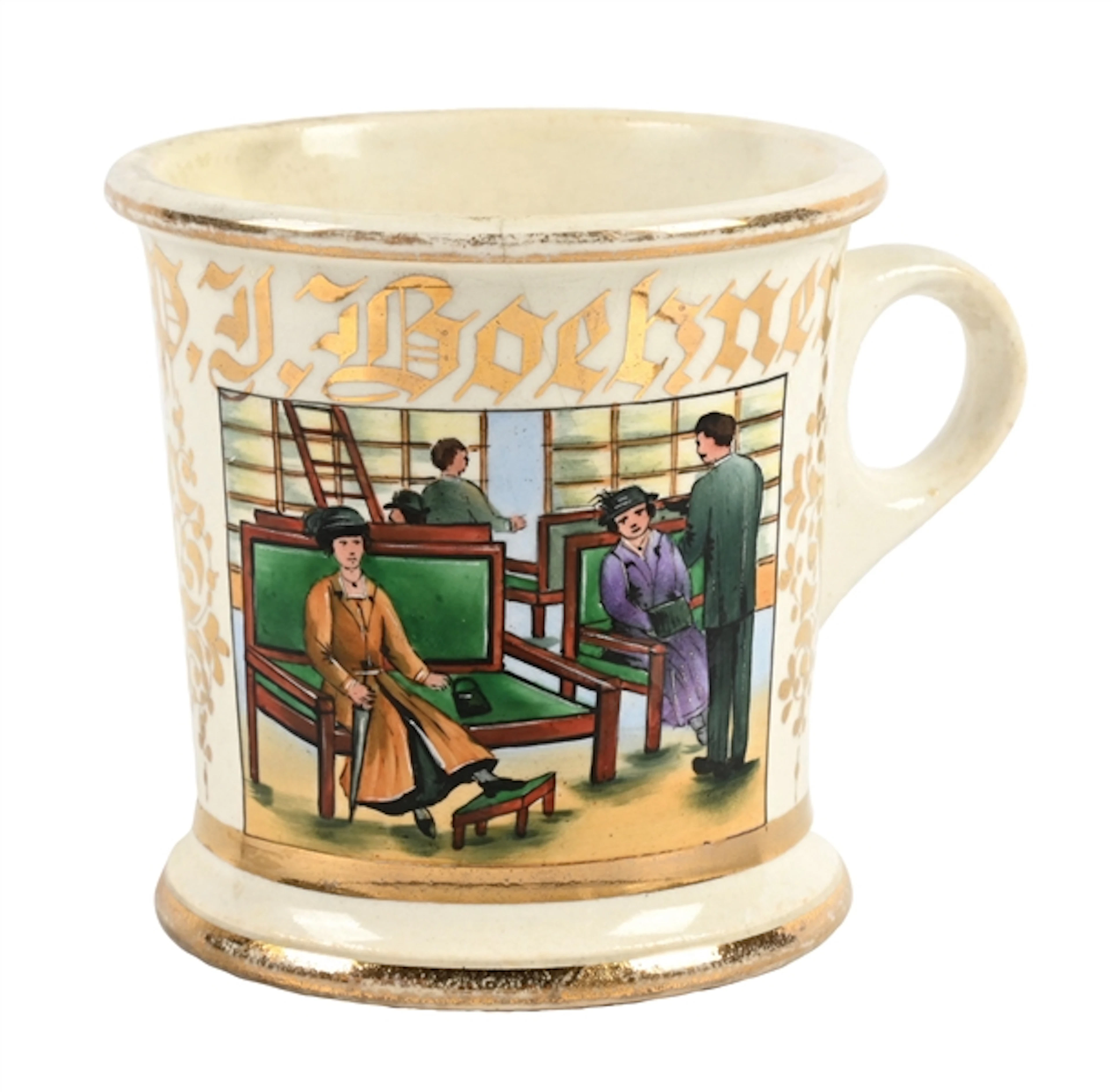 SHOE SALESMAN'S SHAVING MUG