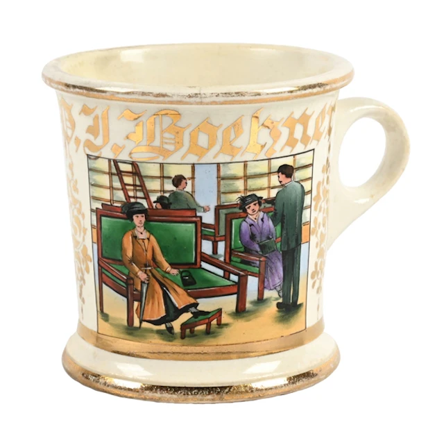 SHOE SALESMAN'S SHAVING MUG