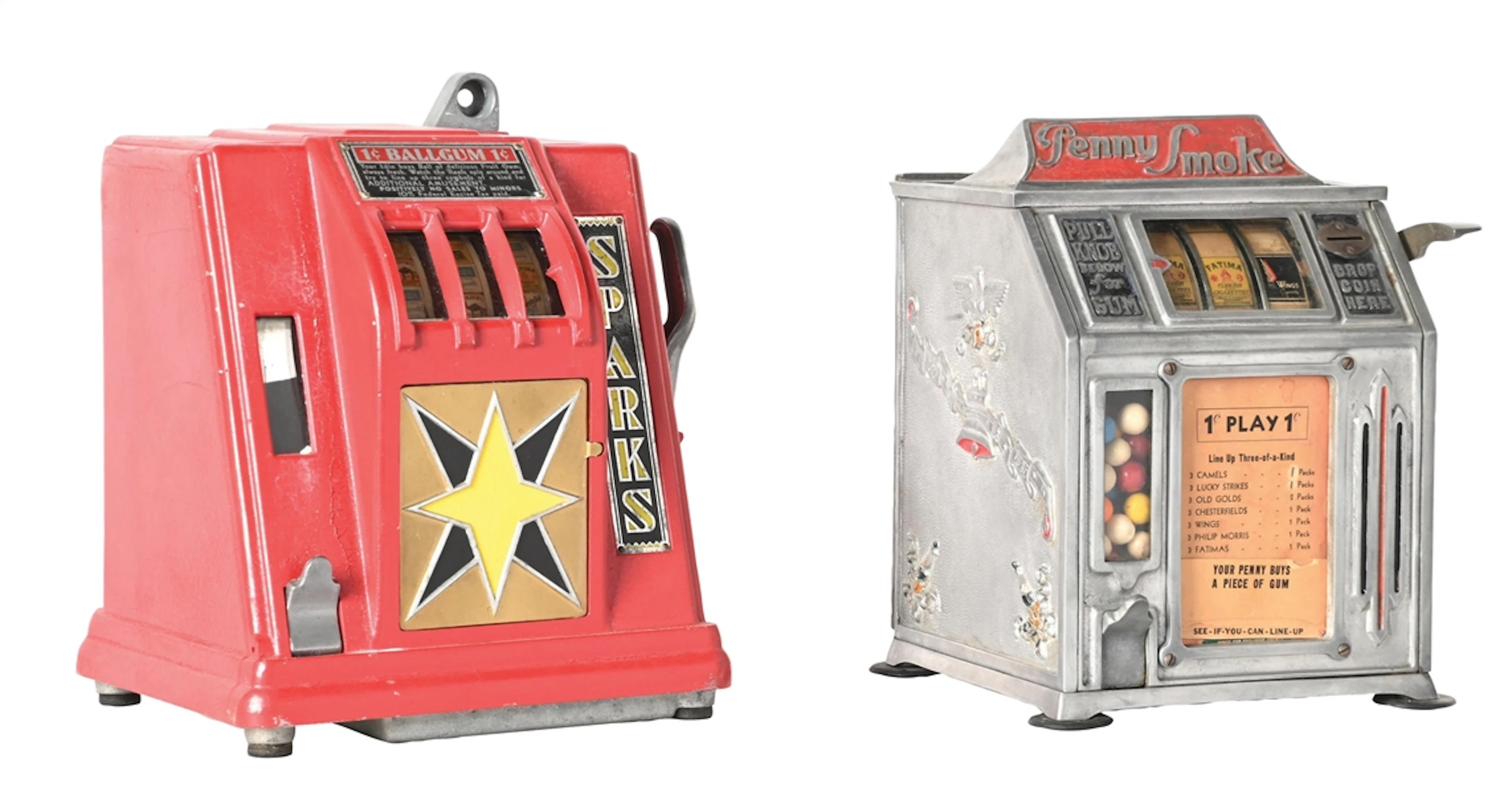 A PAIR OF TRADE STIMULATORS: 1¢ GROETCHEN SPARKS AND GROETCHEN PENNY SMOKE
