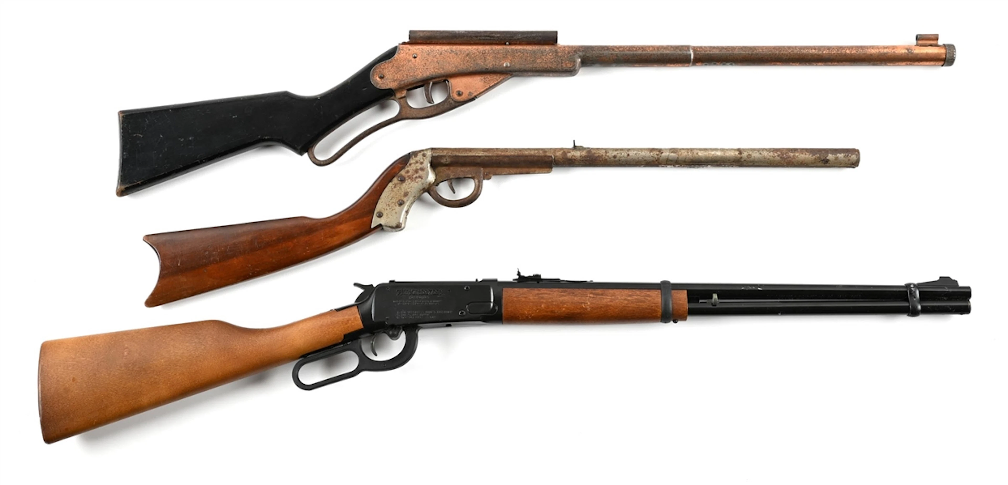 LOT OF 3 COLLECTIBLE BB GUNS.