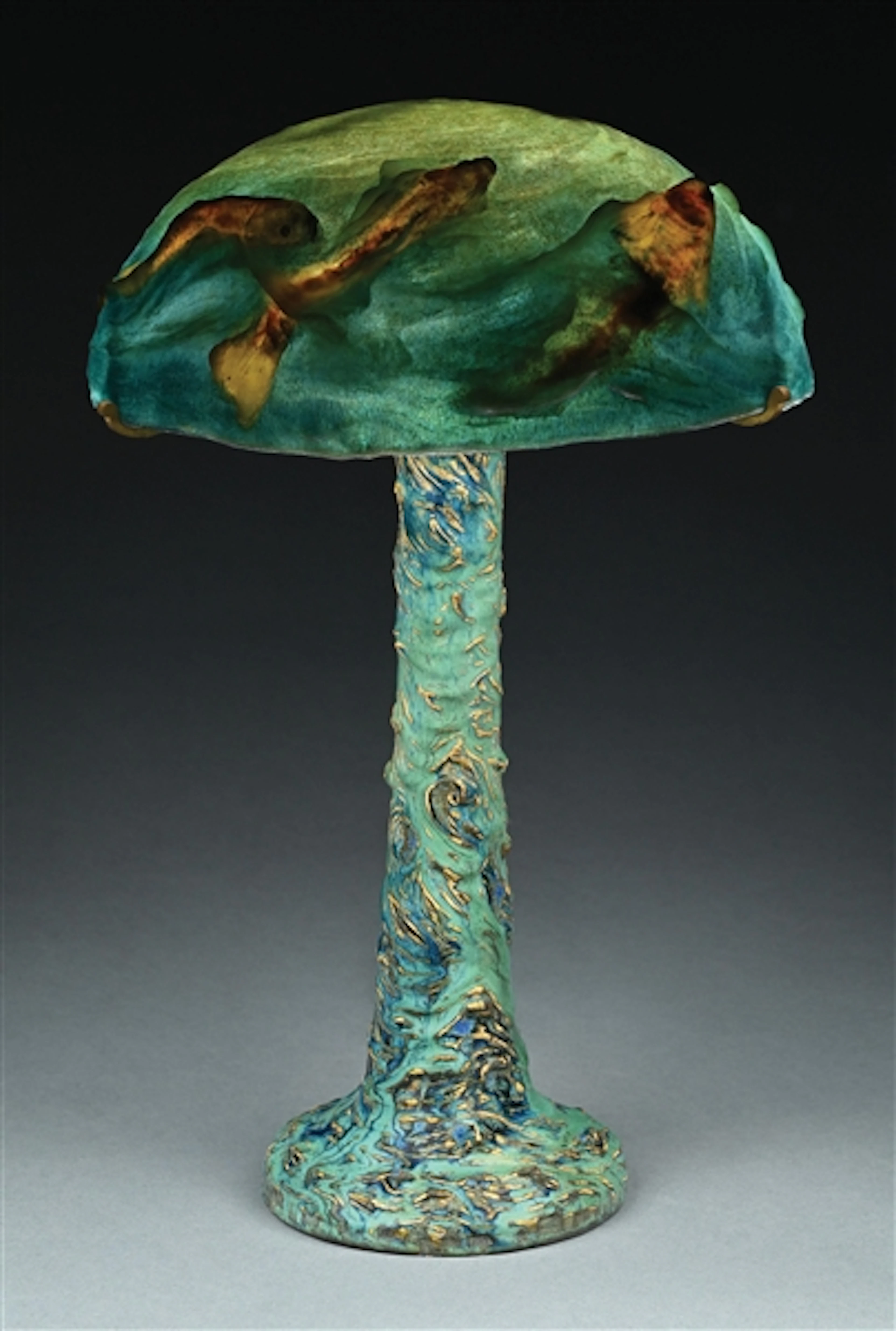STEVEN STELZ PATE DE VERRE KOI TABLE LAMP