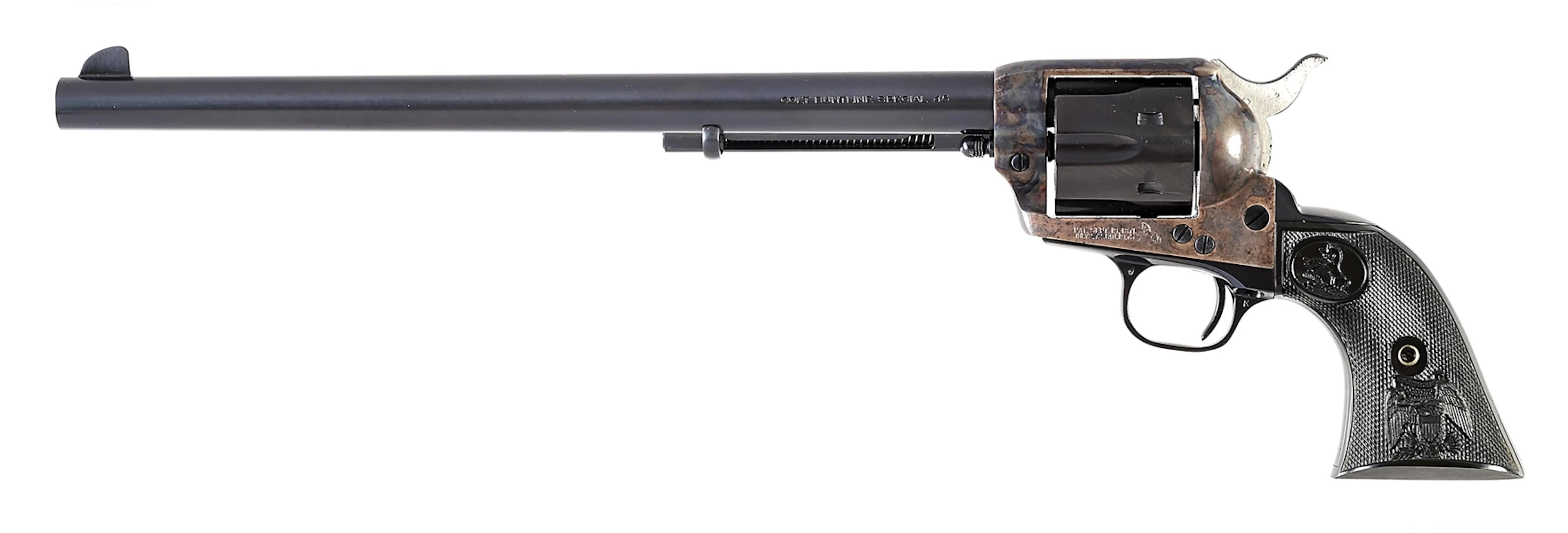 (C) COLT BUNTLINE SINGLE ACTION ARMY .45 LC REVOLVER WITH BOX.